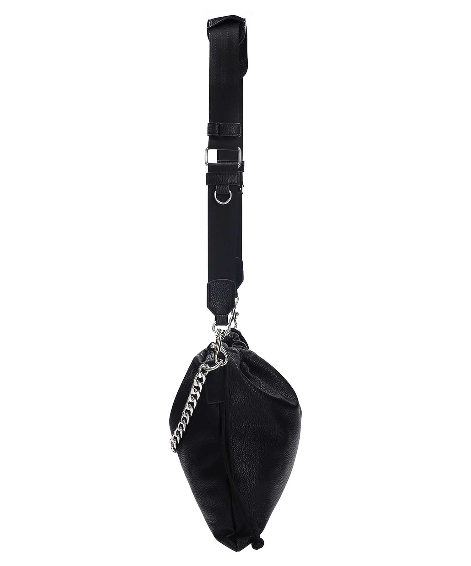 FAUX LEATHER DRAWSTRING BAG X-girl