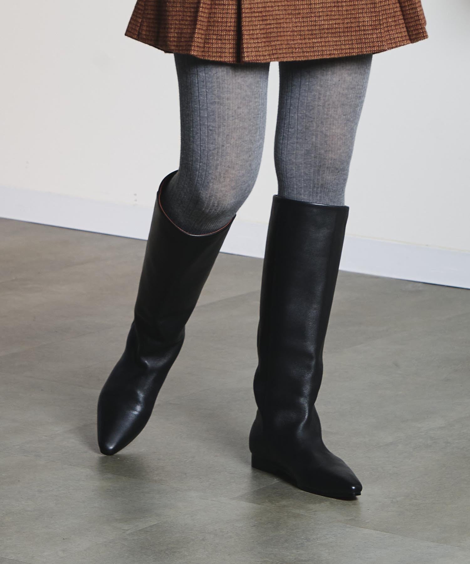 REMME/LEATHER LONG BOOTS