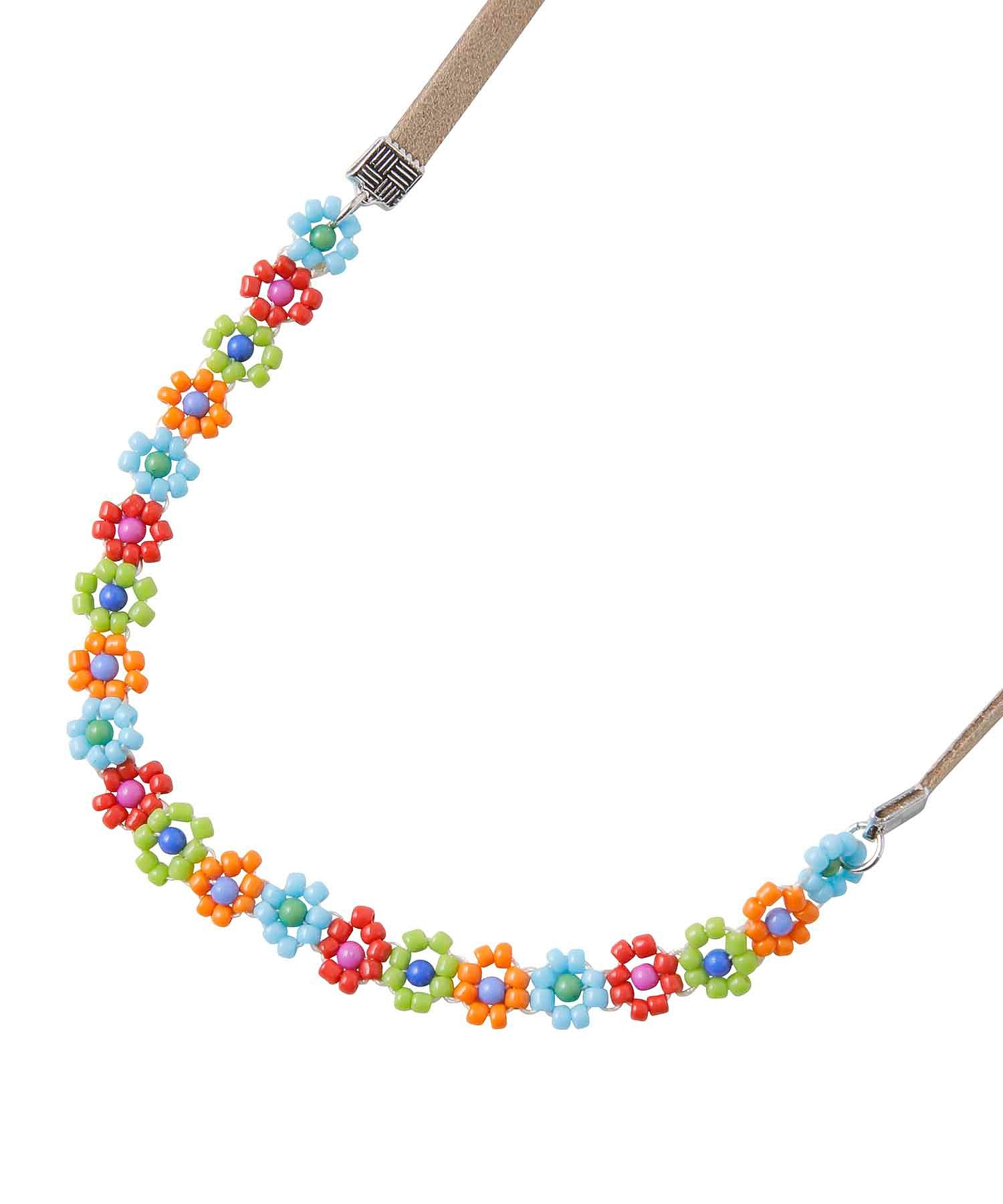 FLOWER BEADS CHOKER X-girl