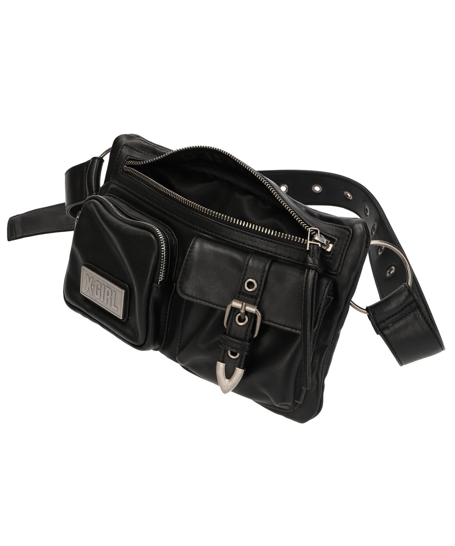 FAUX LEATHER 2WAY BELT BAG