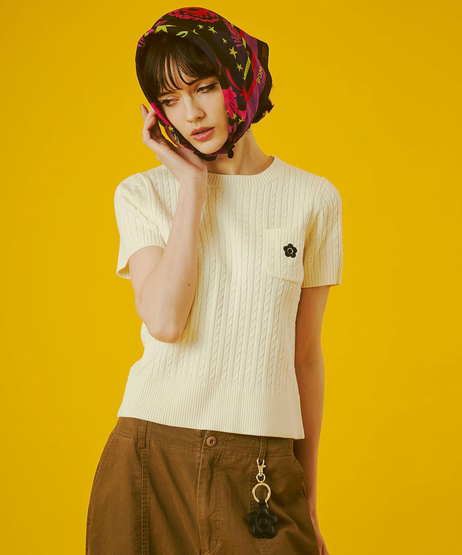 MARY QUANT/DIE CUT DAISY2 BAG CHARM
