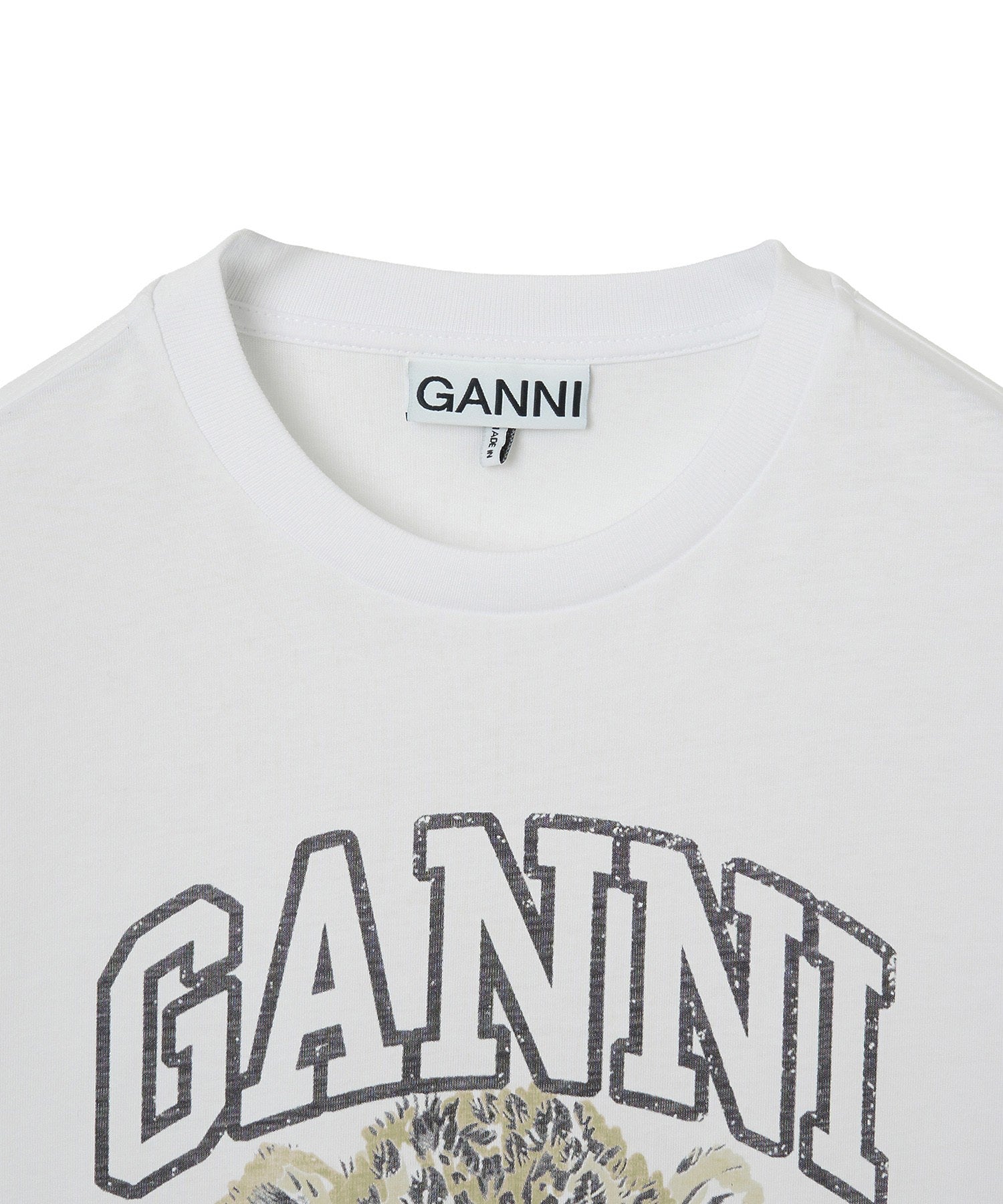GANNI/BASIC JERSEY LEOPARD RELAXED T-SHIRT