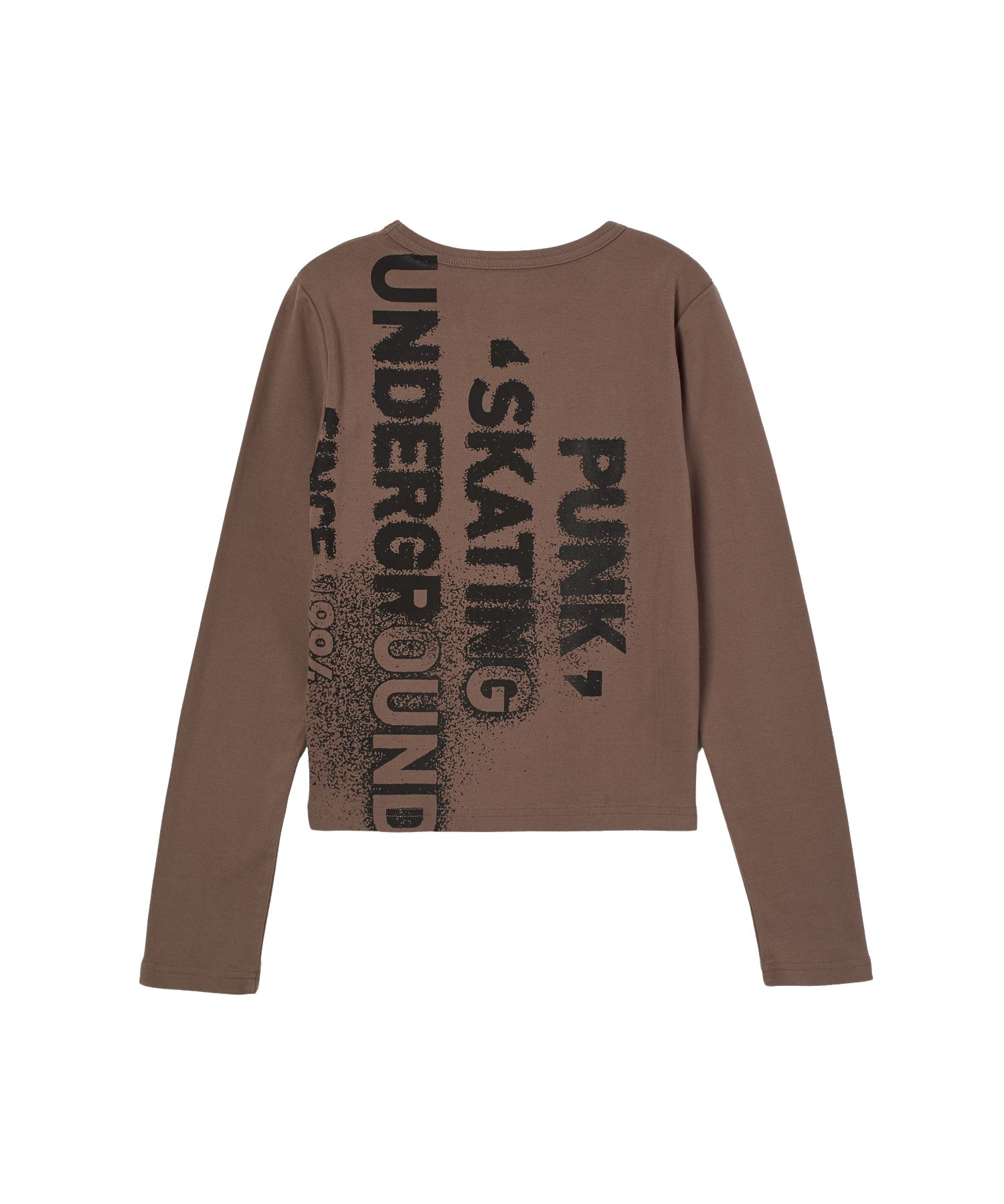 HEAVY DISTRESSED LOGO L/S BABY TEE