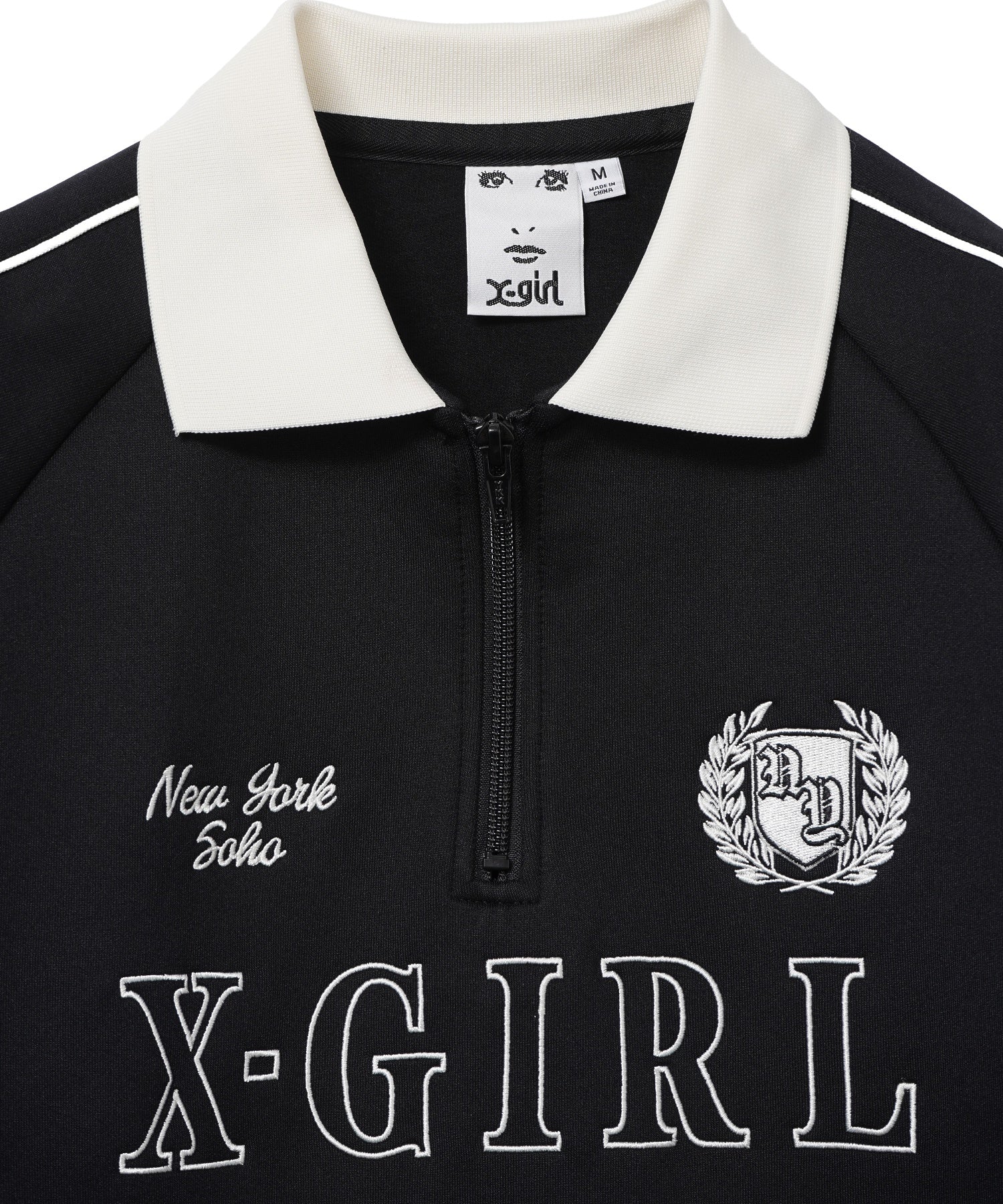 HALF ZIP JERSEY DRESS