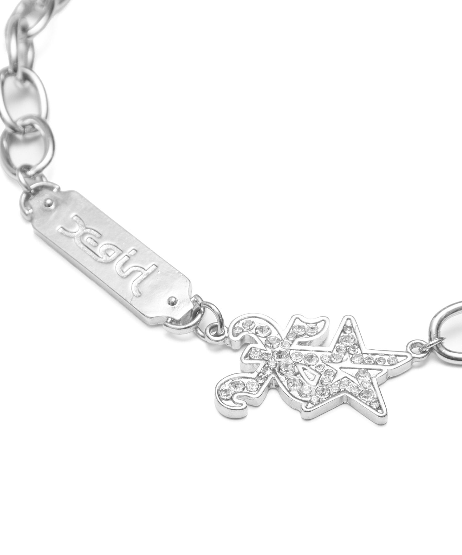 STAR AND LOGO CHAIN BELT
