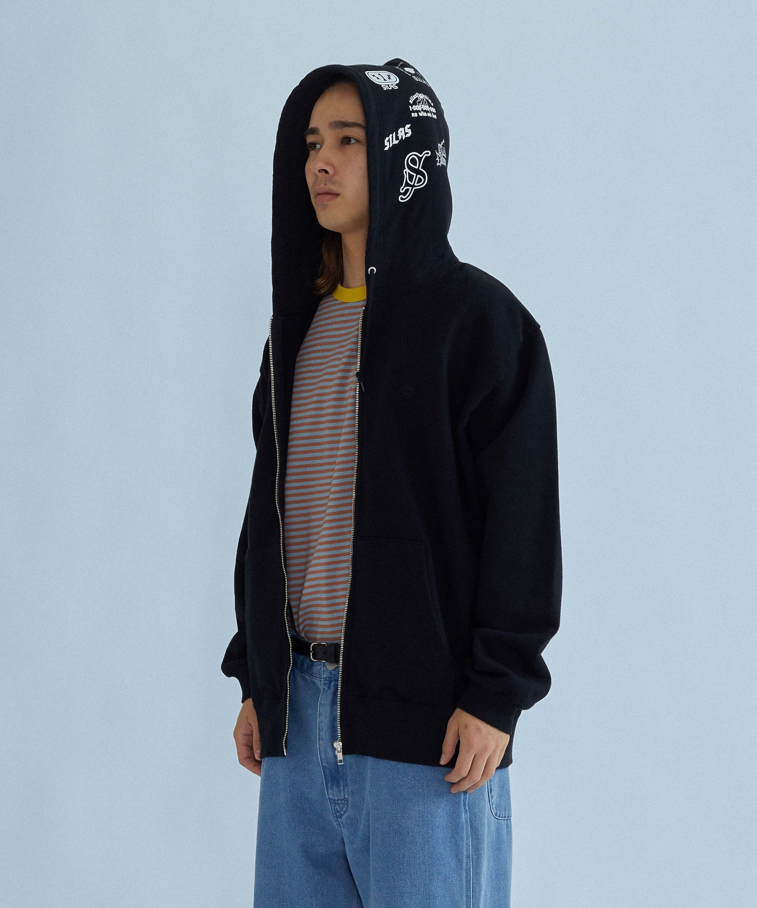ARCHIVE MASHUP HOODED ZIP SWEATSHIRT