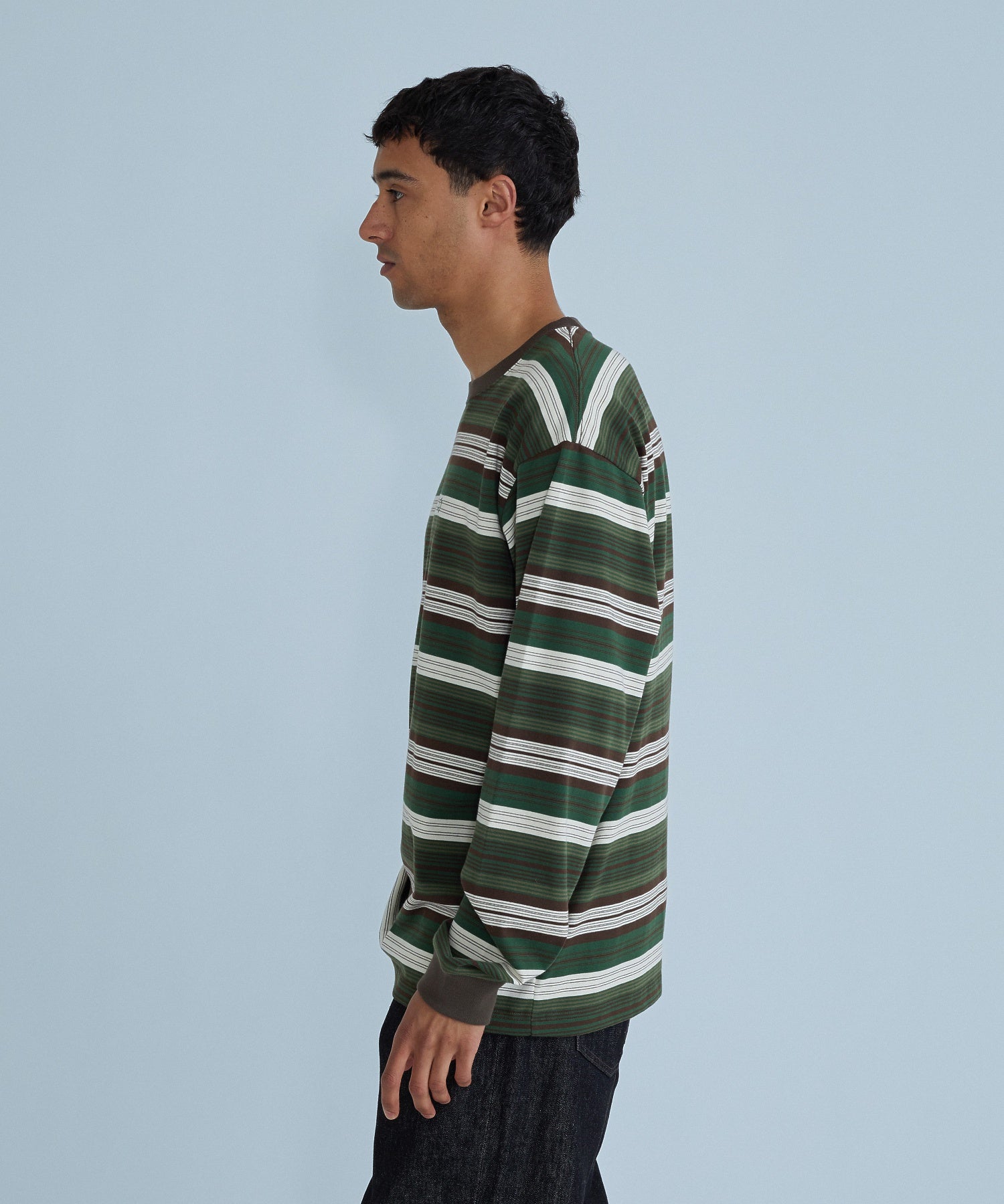 STRIPED L/S TEE
