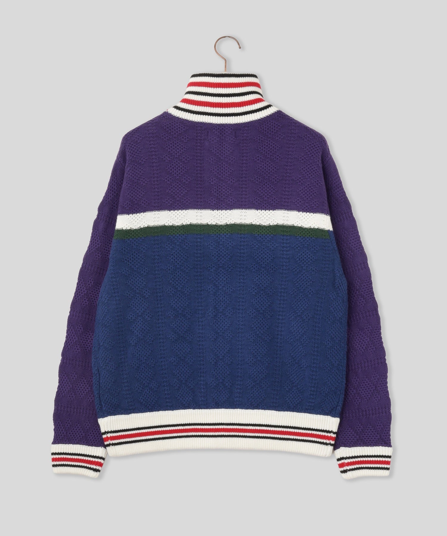 RICE NINE TEN/ライスナインテン/MULTICOLOR KNITTED TRACK JACKET KN-MLTJK