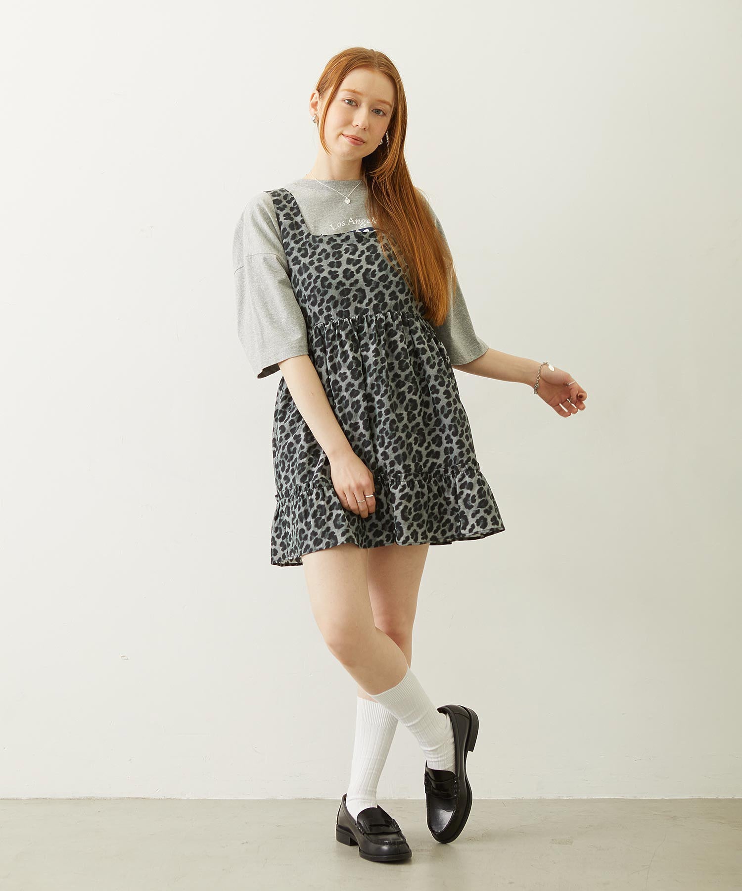 LEOPARD PRINT MINI DRESS