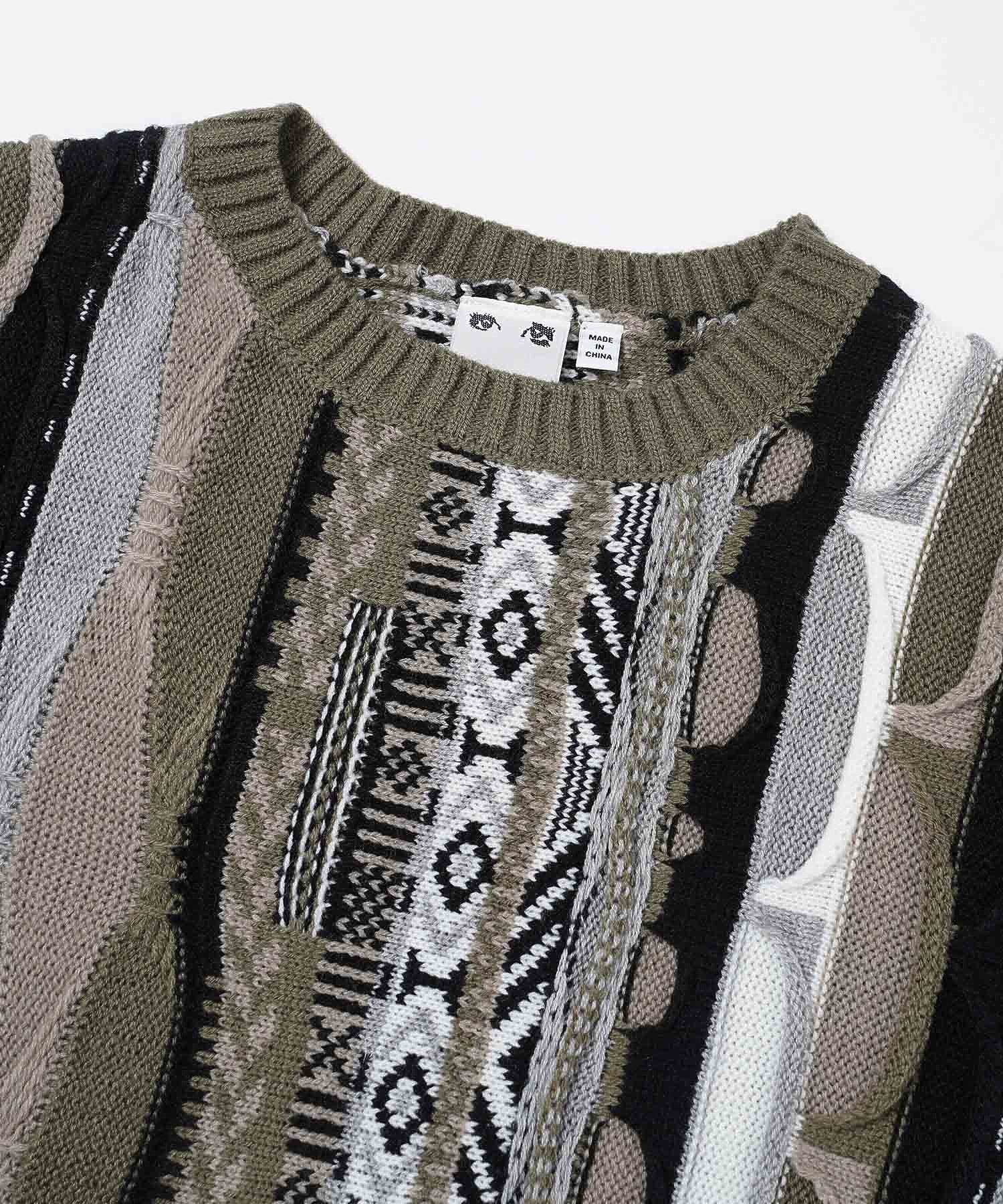 JACQUARD KNIT TOP X-girl