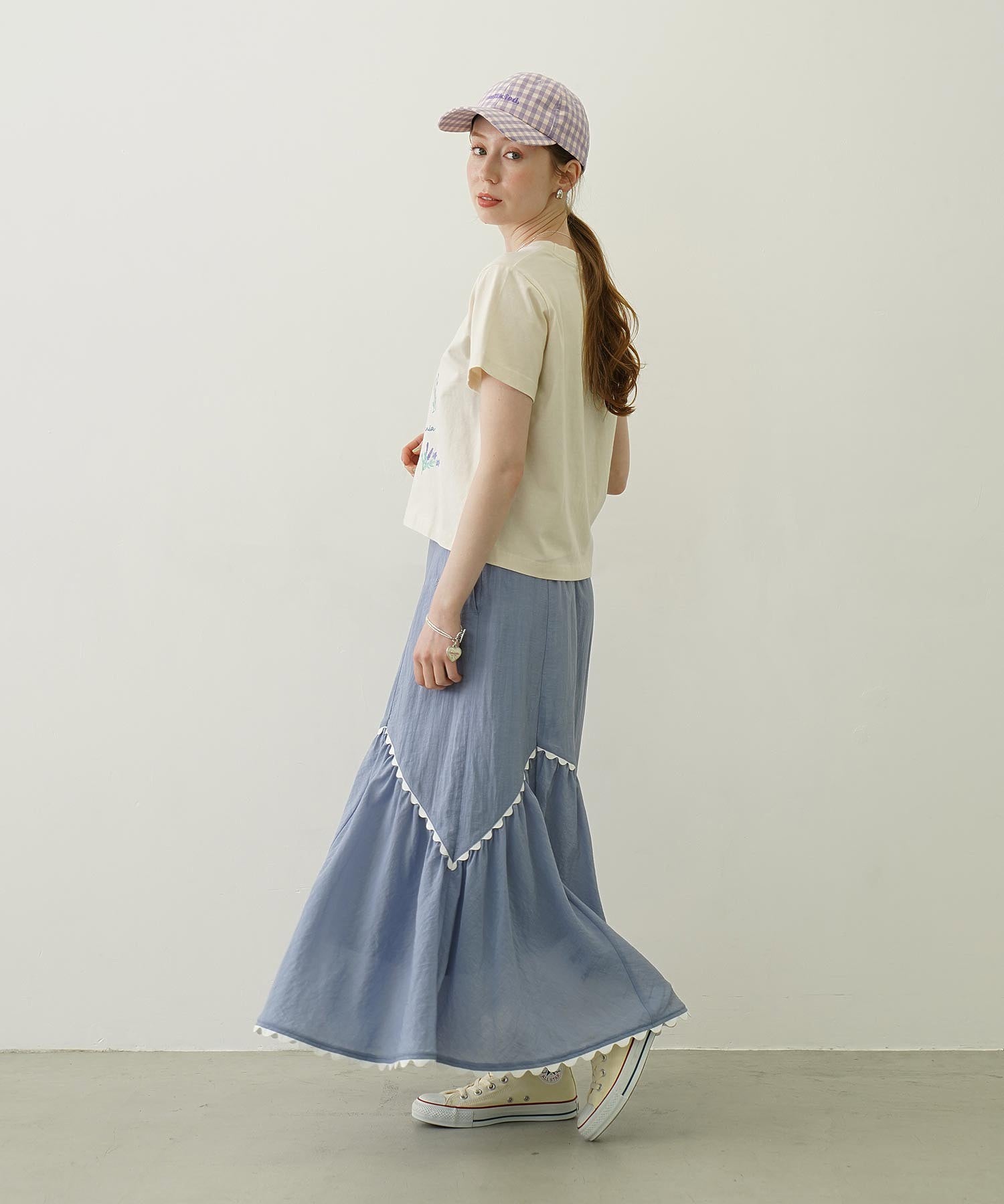 GINGHAM LOGO CAP
