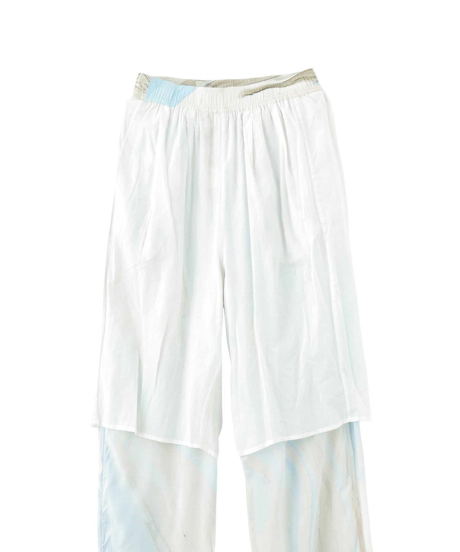 MARBLE PRINT EASY PANTS