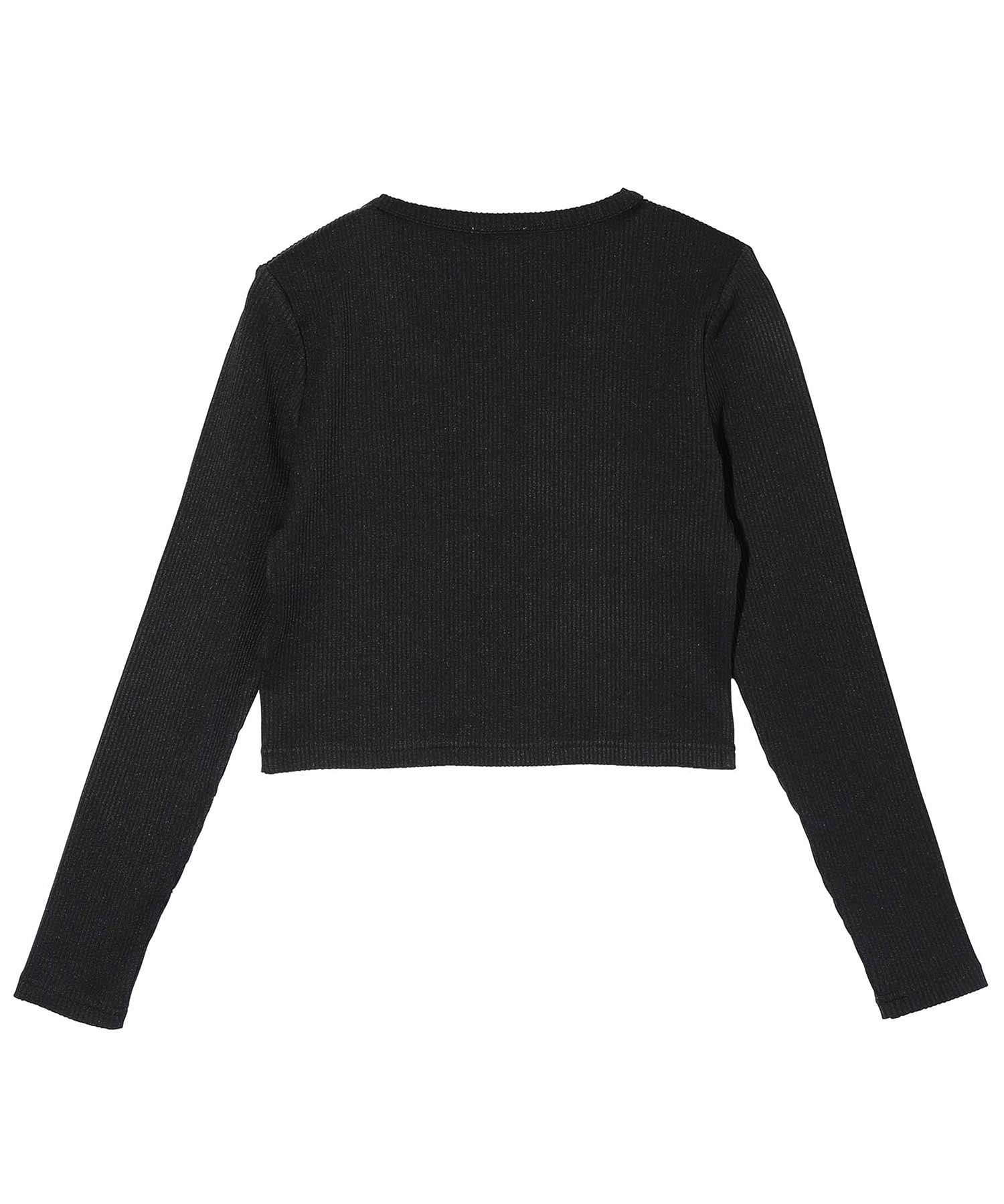 L/S HENLEY NECK TOP X-girl