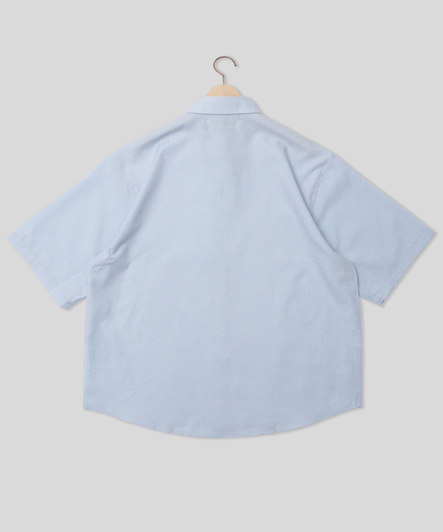 METALWOOD/メタルウッド スタジオ/MICRO GRID OVERSIZED BUTTON UP SHIRT 26SS-04-05