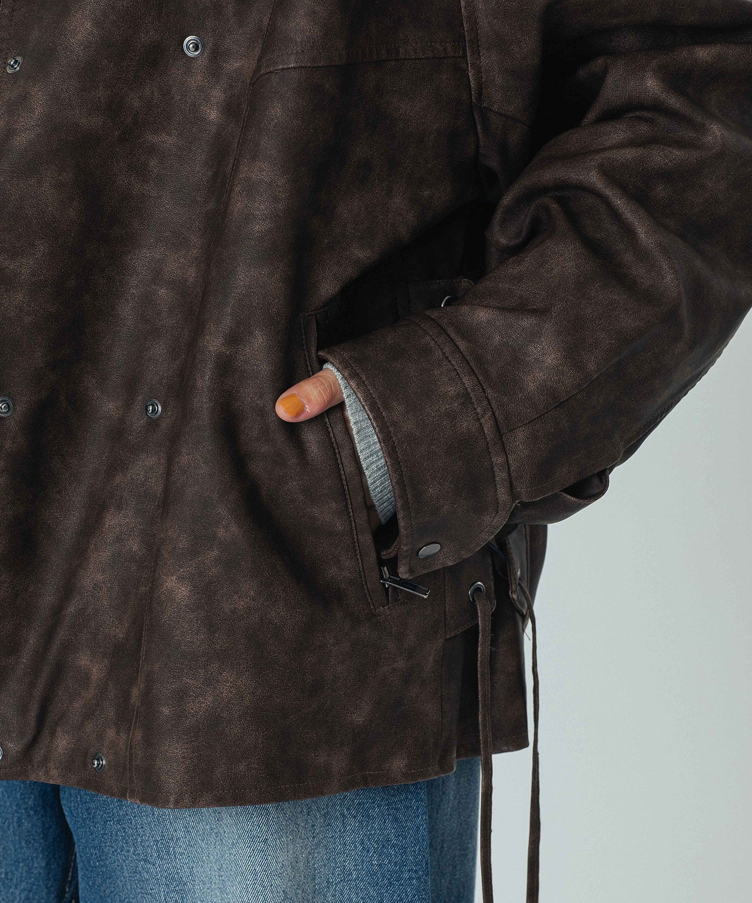 LEATHER LIKE JACKET