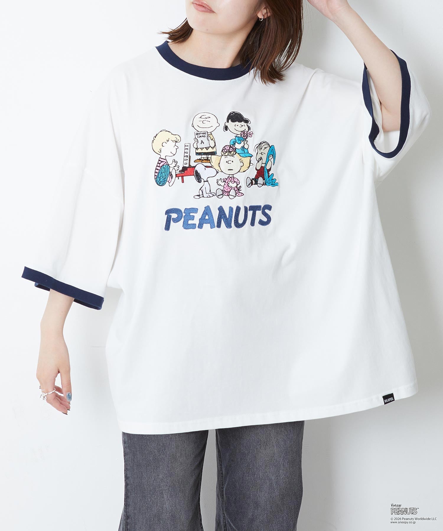 MILKFED. × PEANUTS / PEANUTS GANG BIG S/S TEE