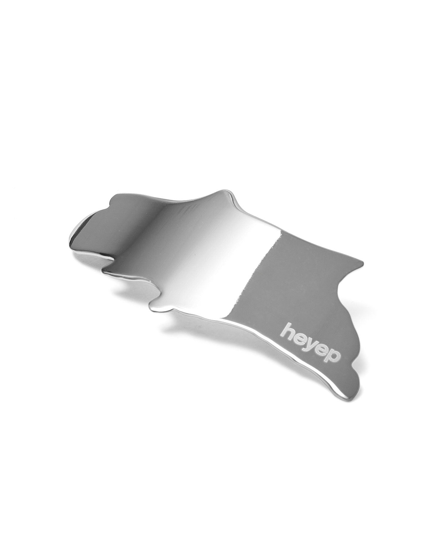 Heyep/MELTED METAL BARRETTE