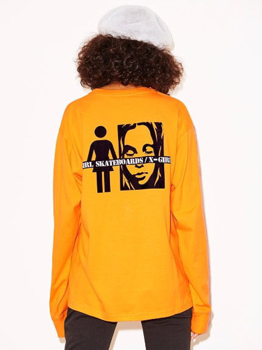 #1 X-girl x GIRL SKATEBOARDS L/S BIG TEE