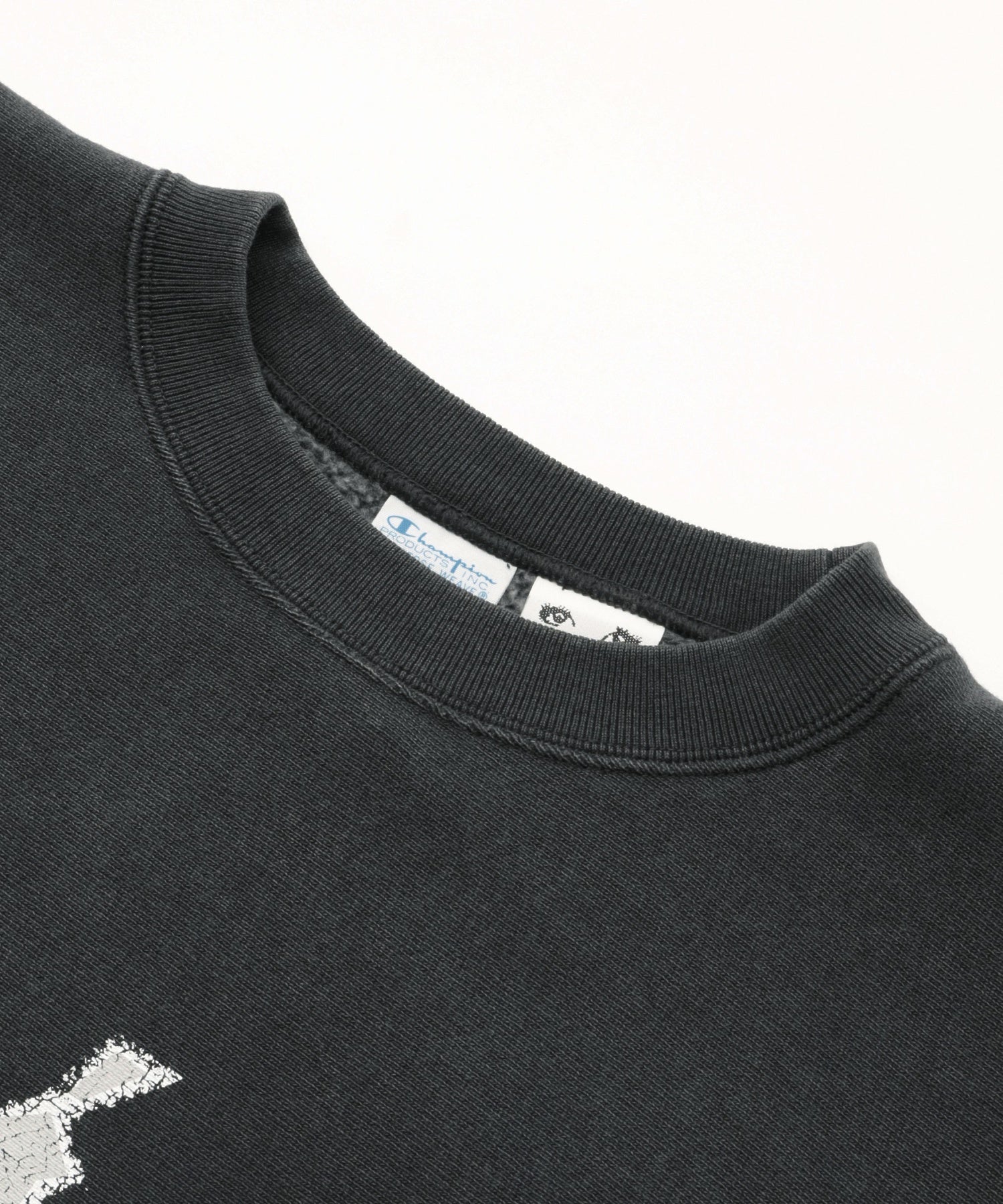 X-girl × Champion REVERSE WEAVE FADED LOGO SWEAT TOP