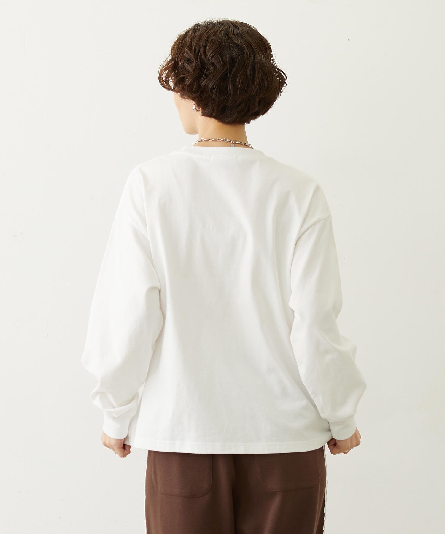 HEART FOIL PRINT L/S TEE