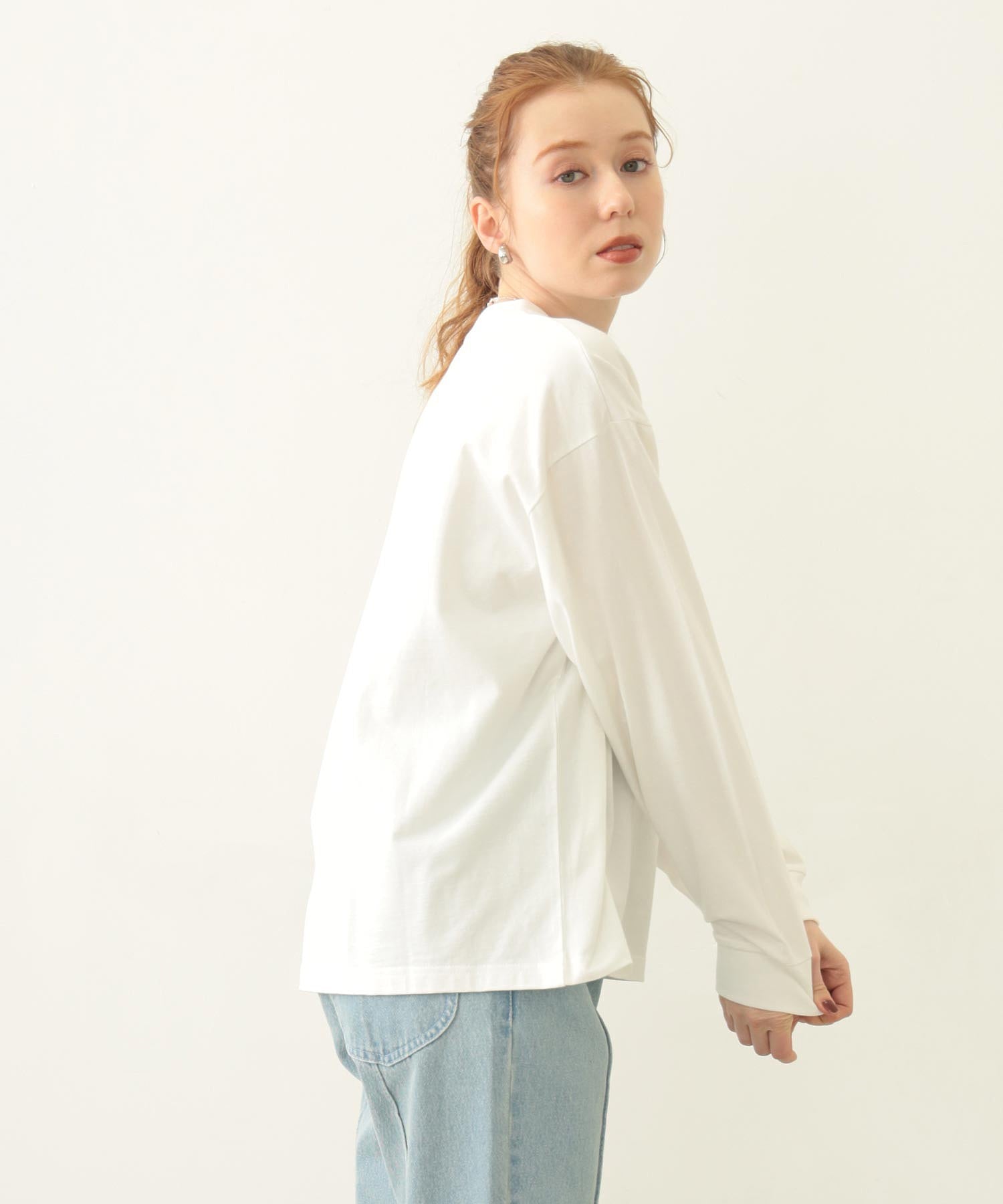 STENCIL LOGO WIDE L/S TEE