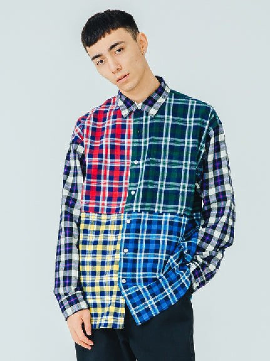 L/S PATCHWORK SHIRT SILAS