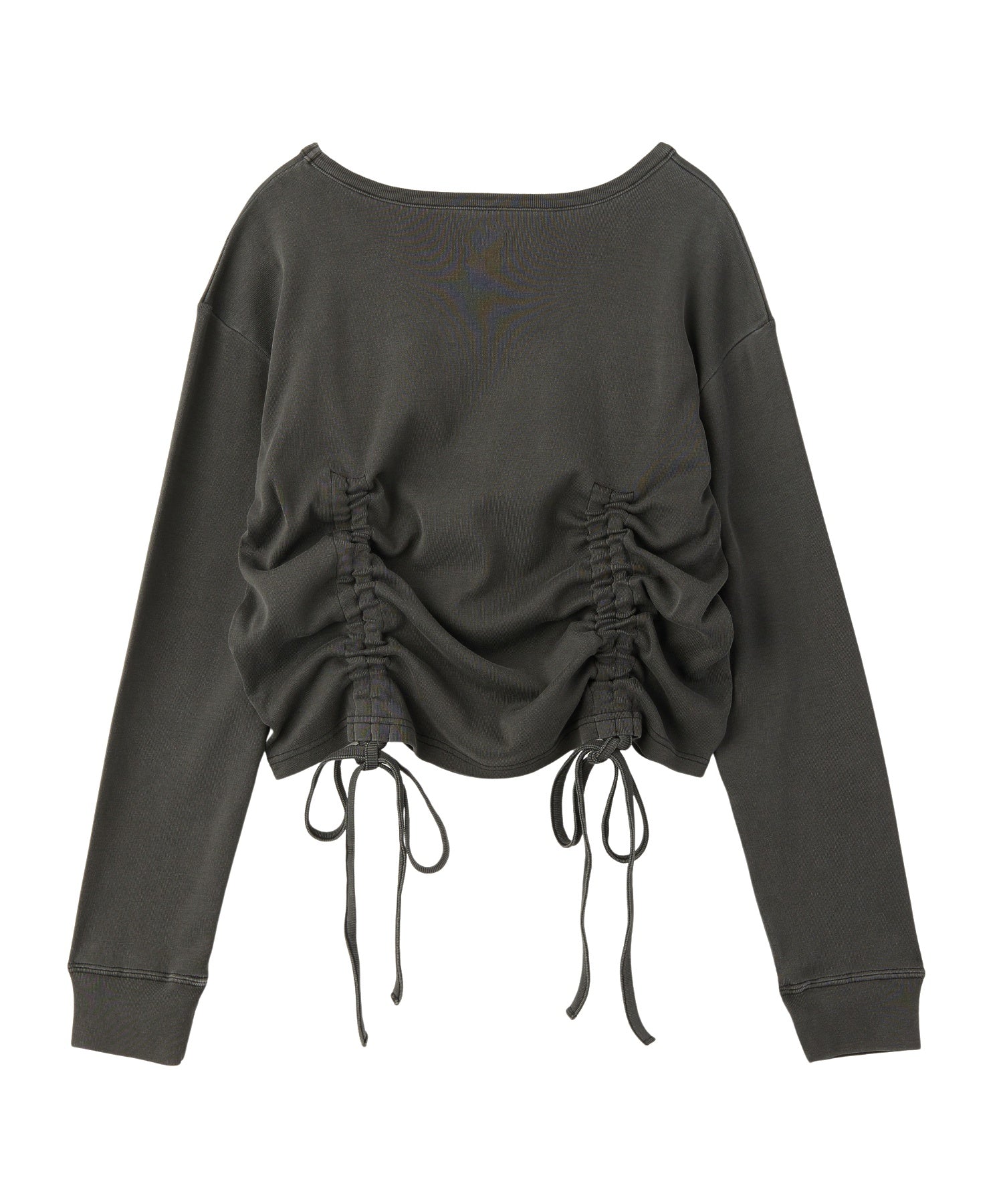 FADED DRAWSTRING L/S TOP