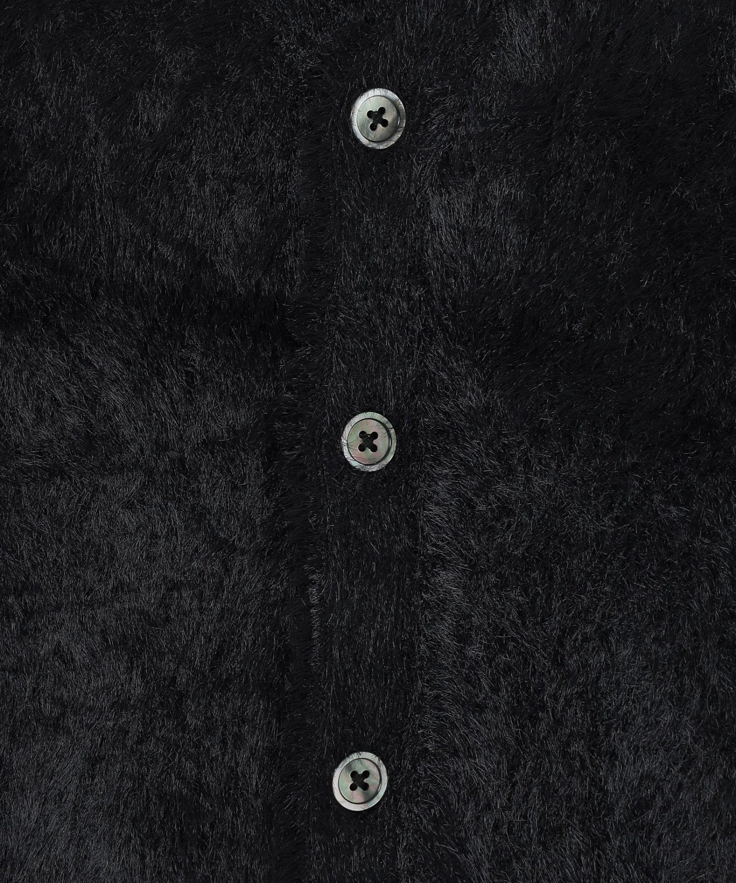 BOILER ROOM/ボイラールーム/HAIRY CARDIGAN AW25KN01BLK