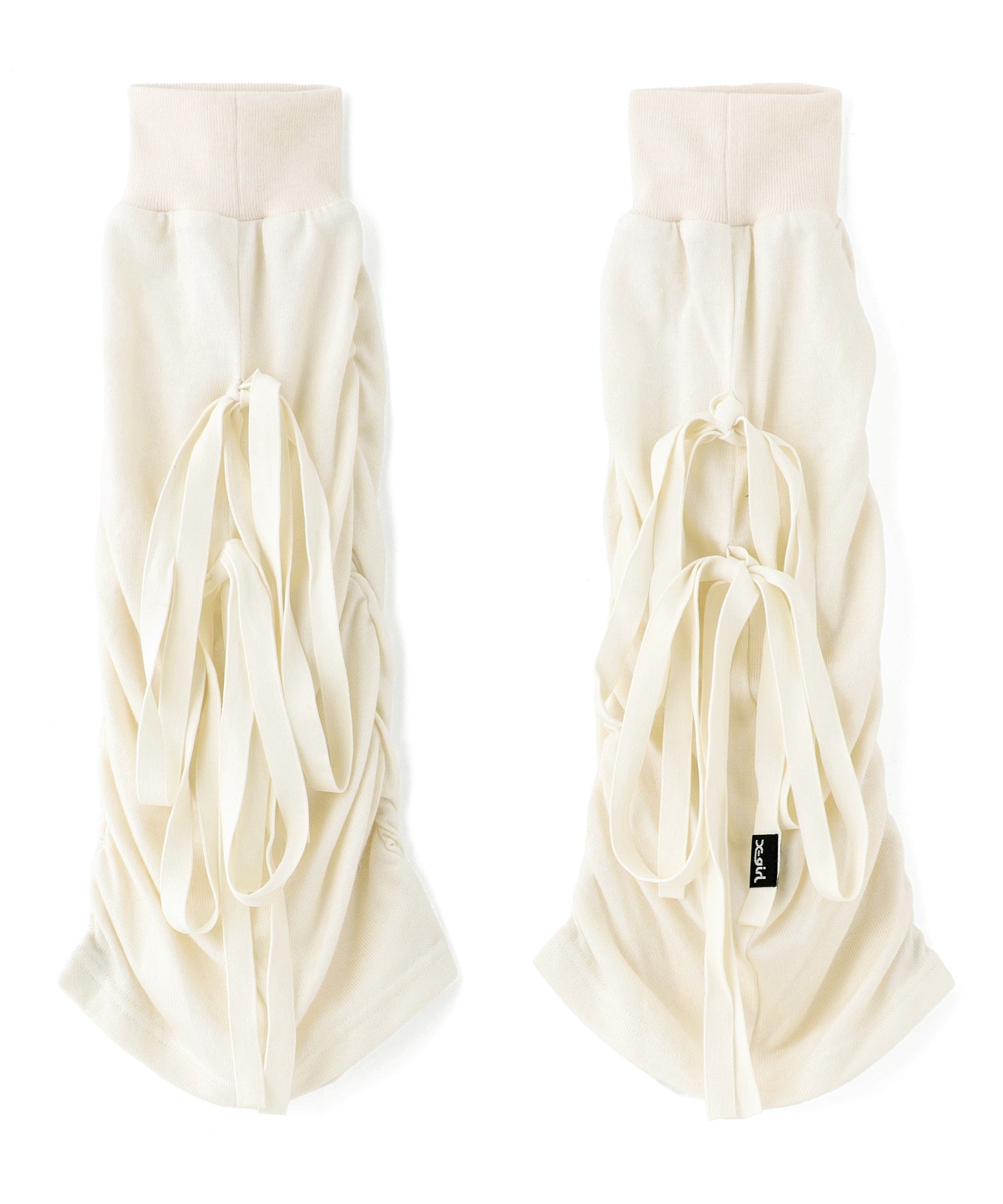 GATHERED LACE UP LEG WARMER