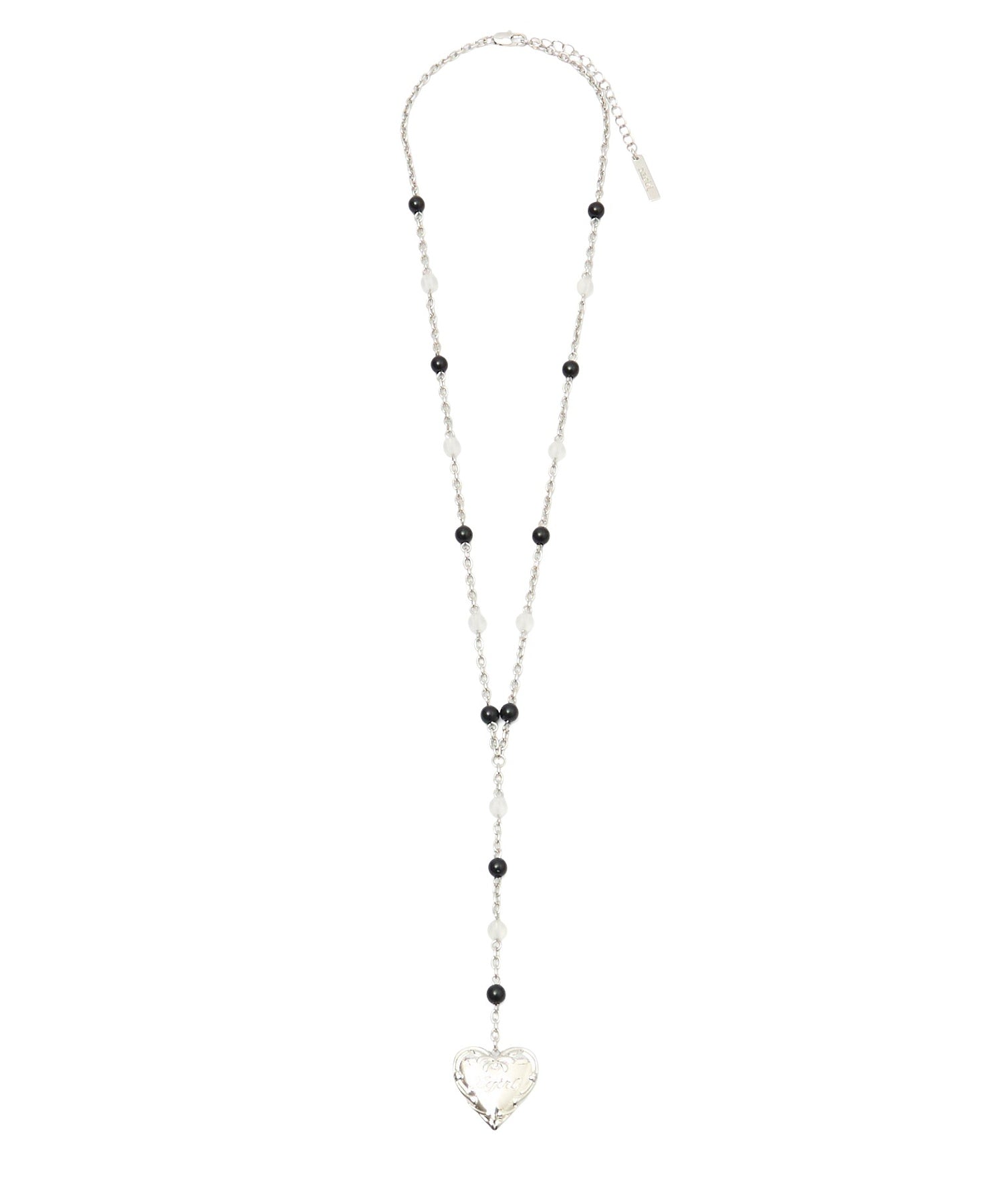 X-GIRL ENGRAVED HEART NECKLACE