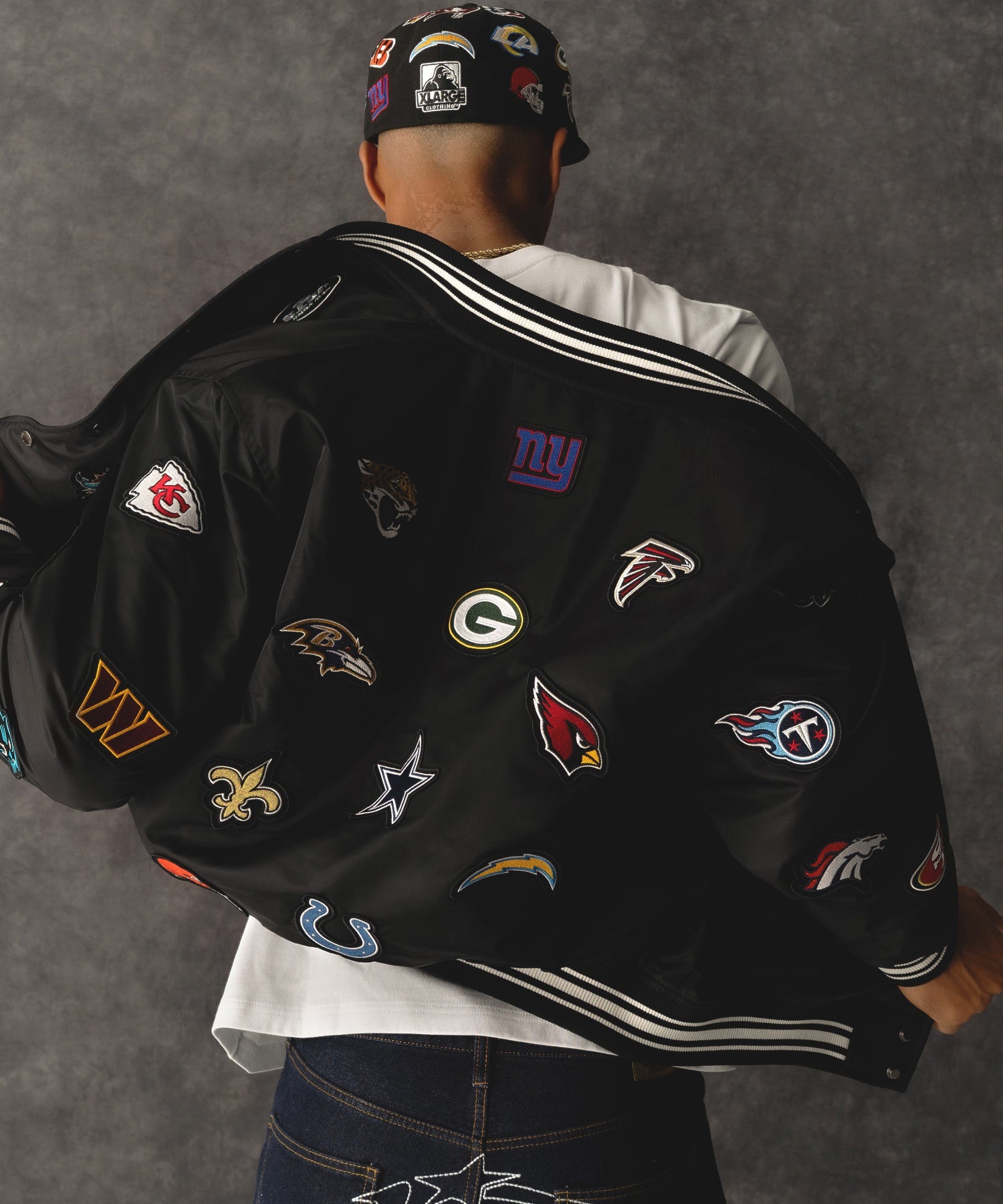 XLARGE×NEW ERA×NFL VARSITY JACKET