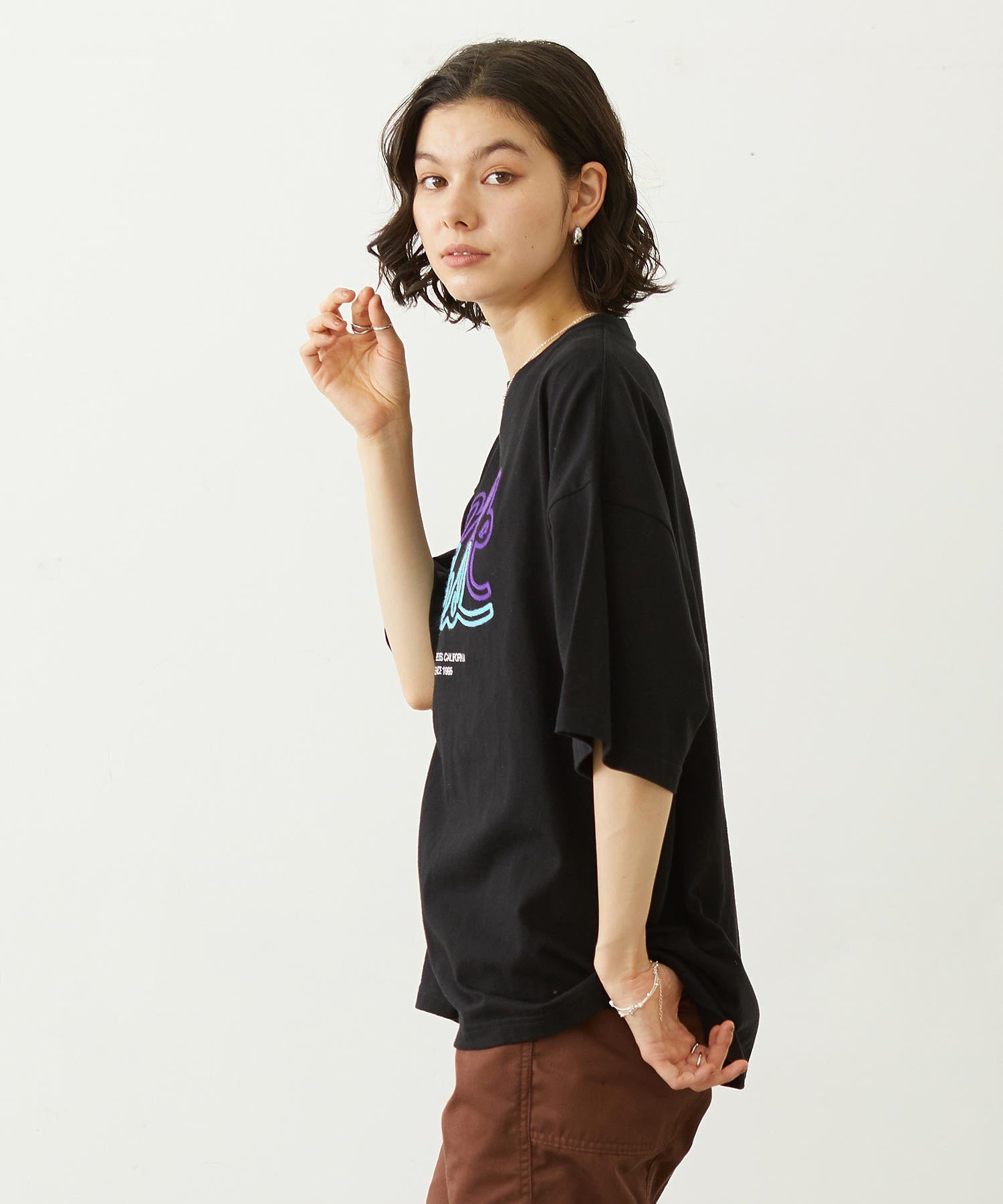 ROPEY LOGO CHAIN STITCH S/S TEE