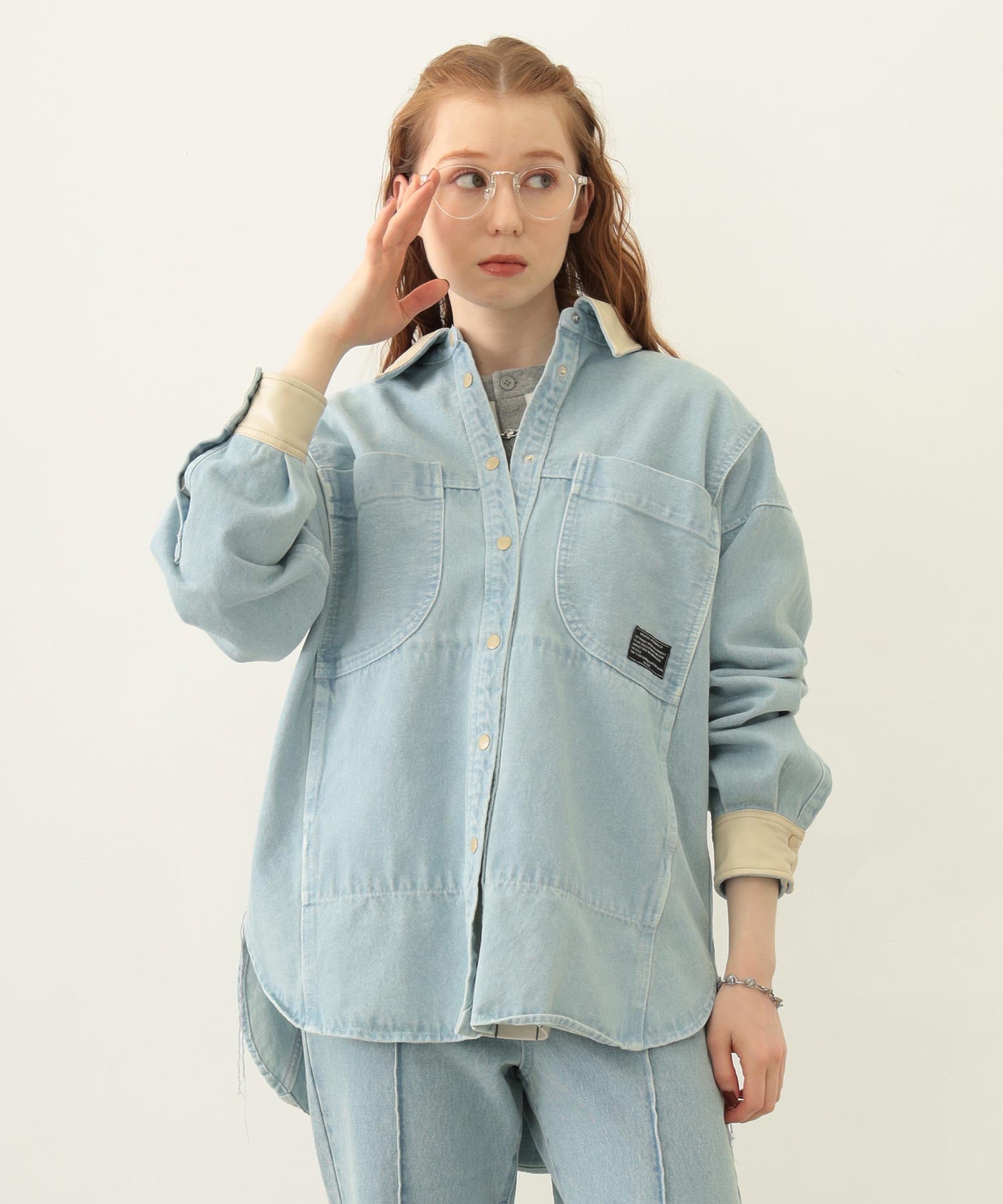 WIDE DENIM SHIRT