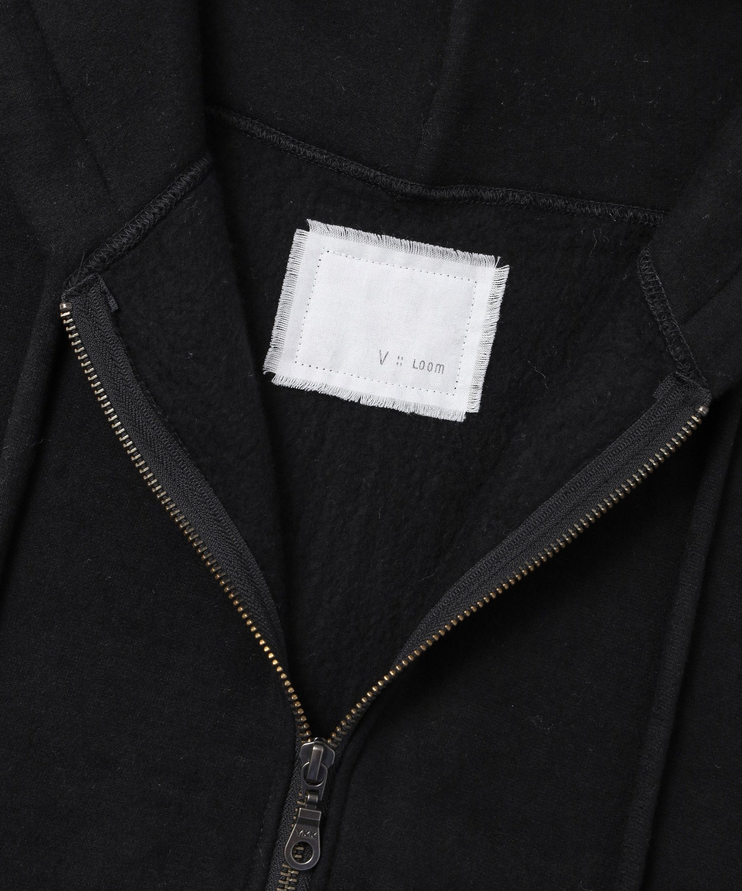 VROOM/ヴィルーム/L/S ZIPHOODIE VLR112976ZIPRF8 BLK