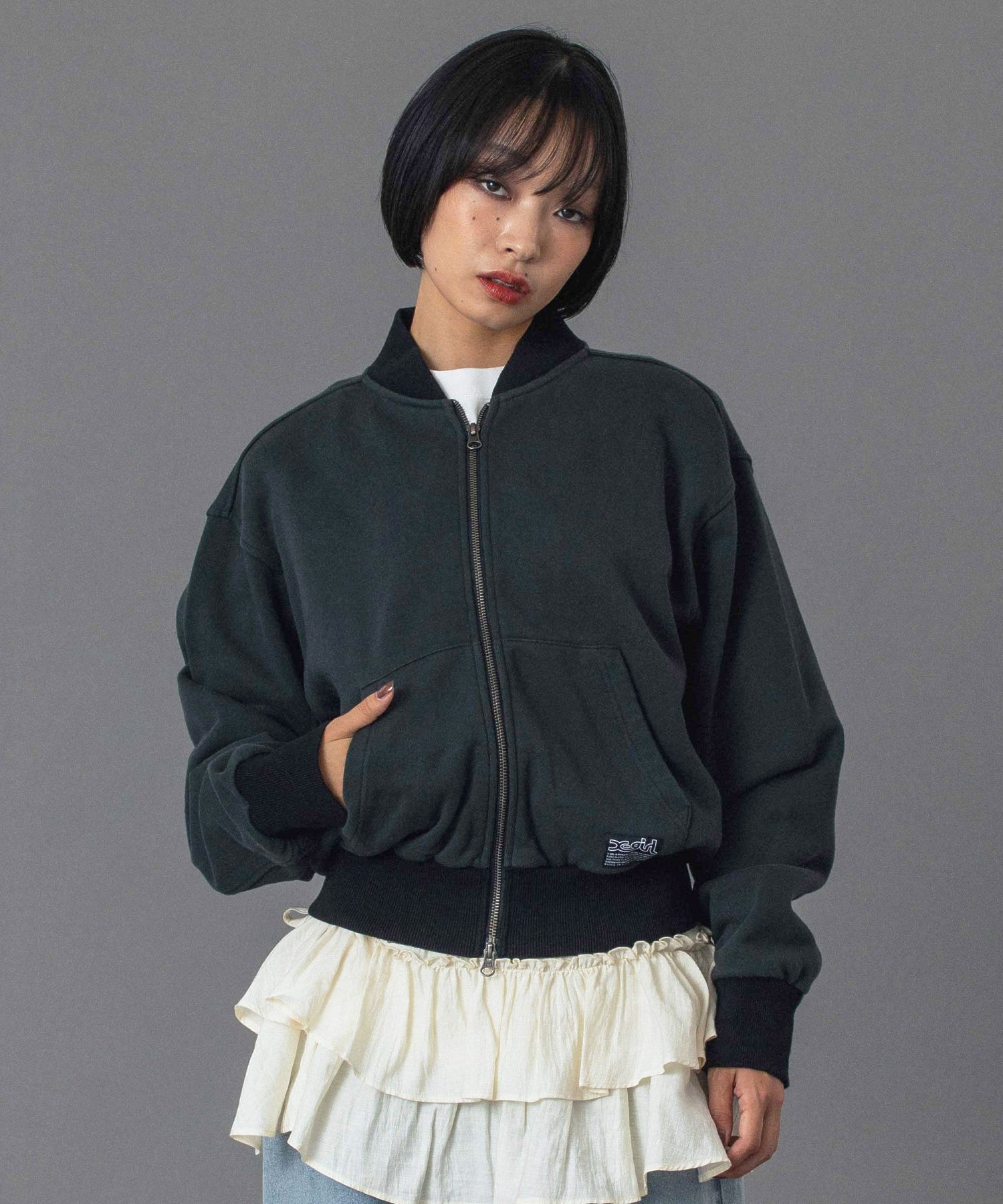 ZIP UP SWEAT BLOUSON