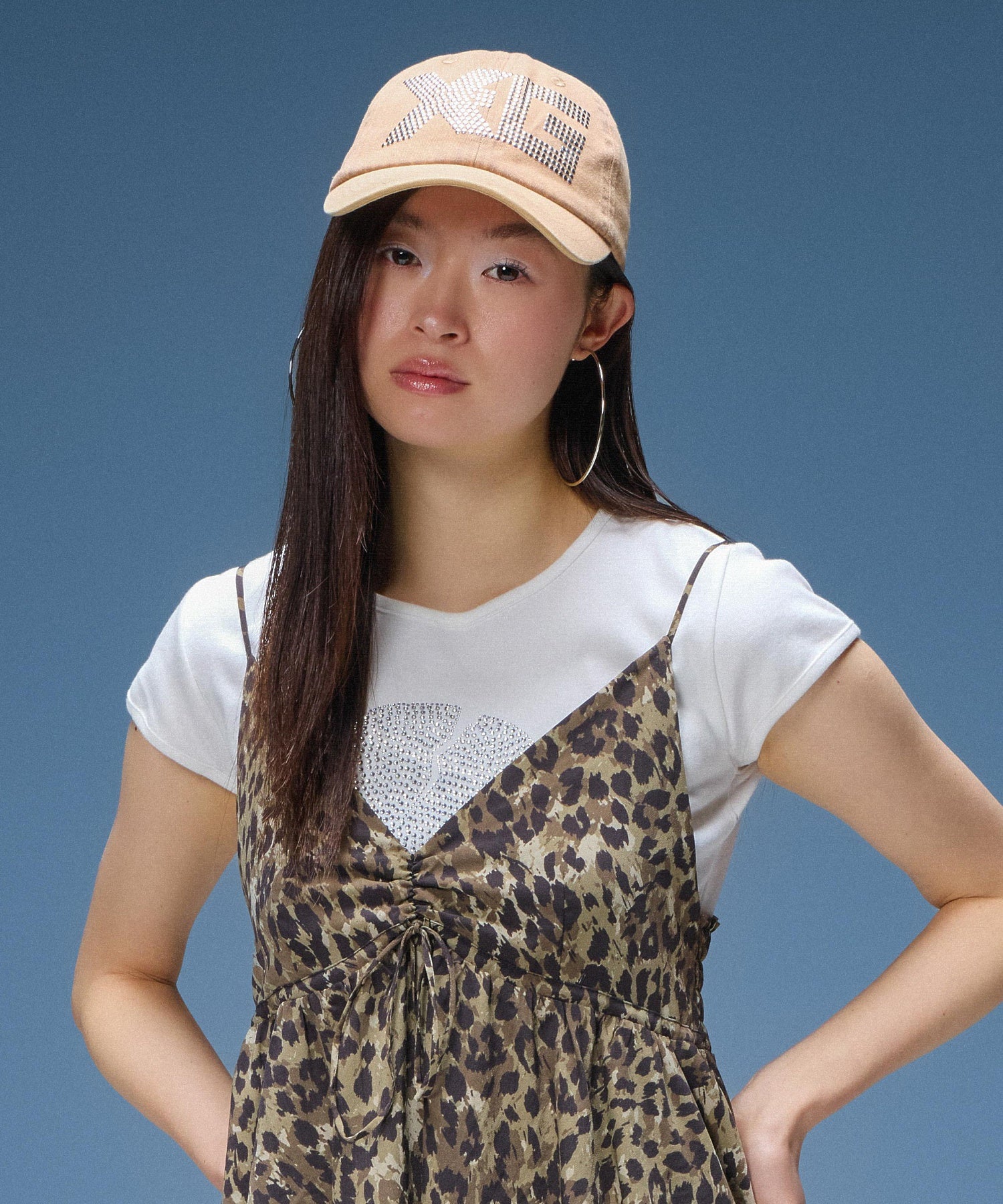 LOGO MARK STUDDED 6PANEL CAP
