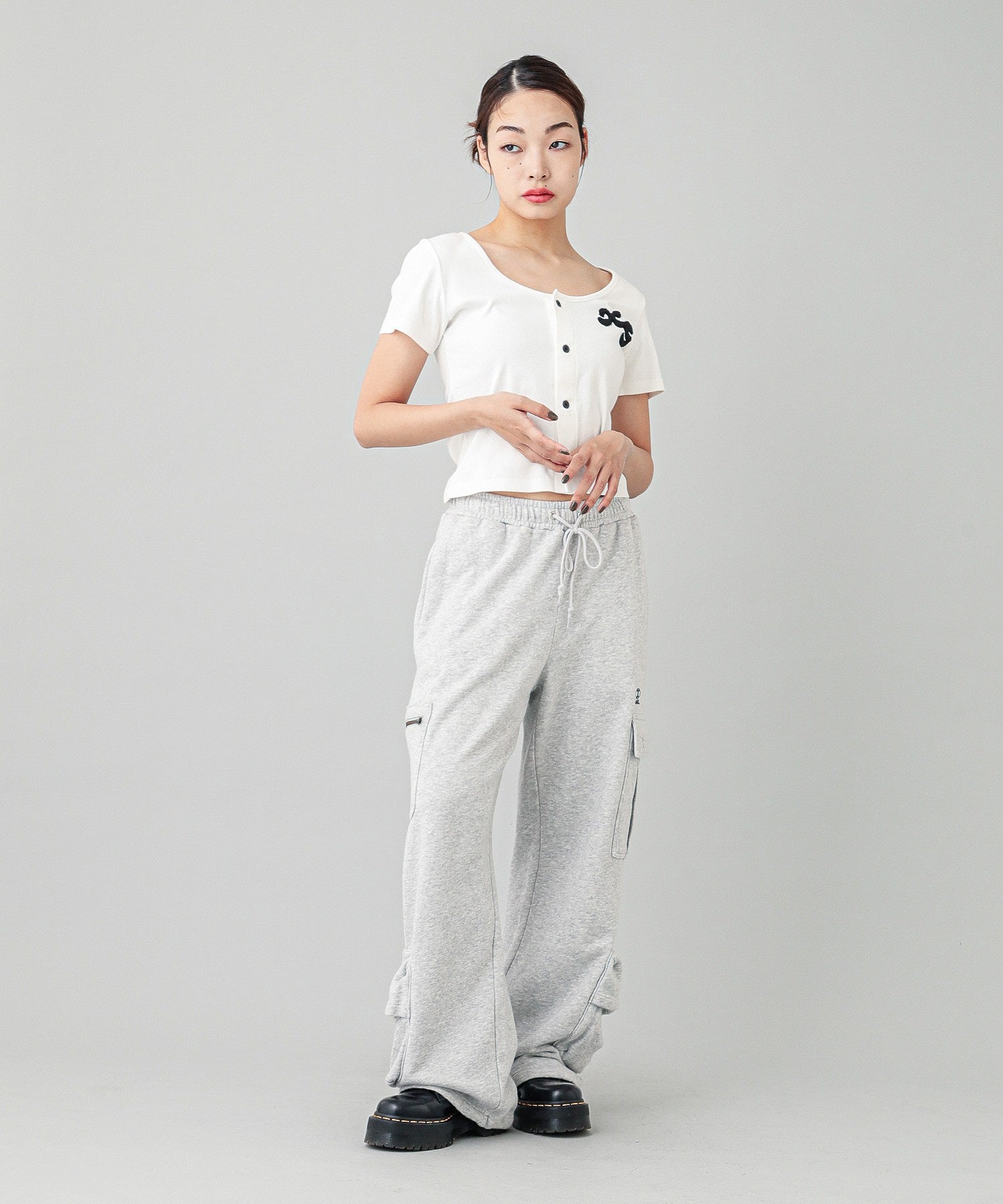 CHENILLE EMBROIDERED LOGO CARDIGAN