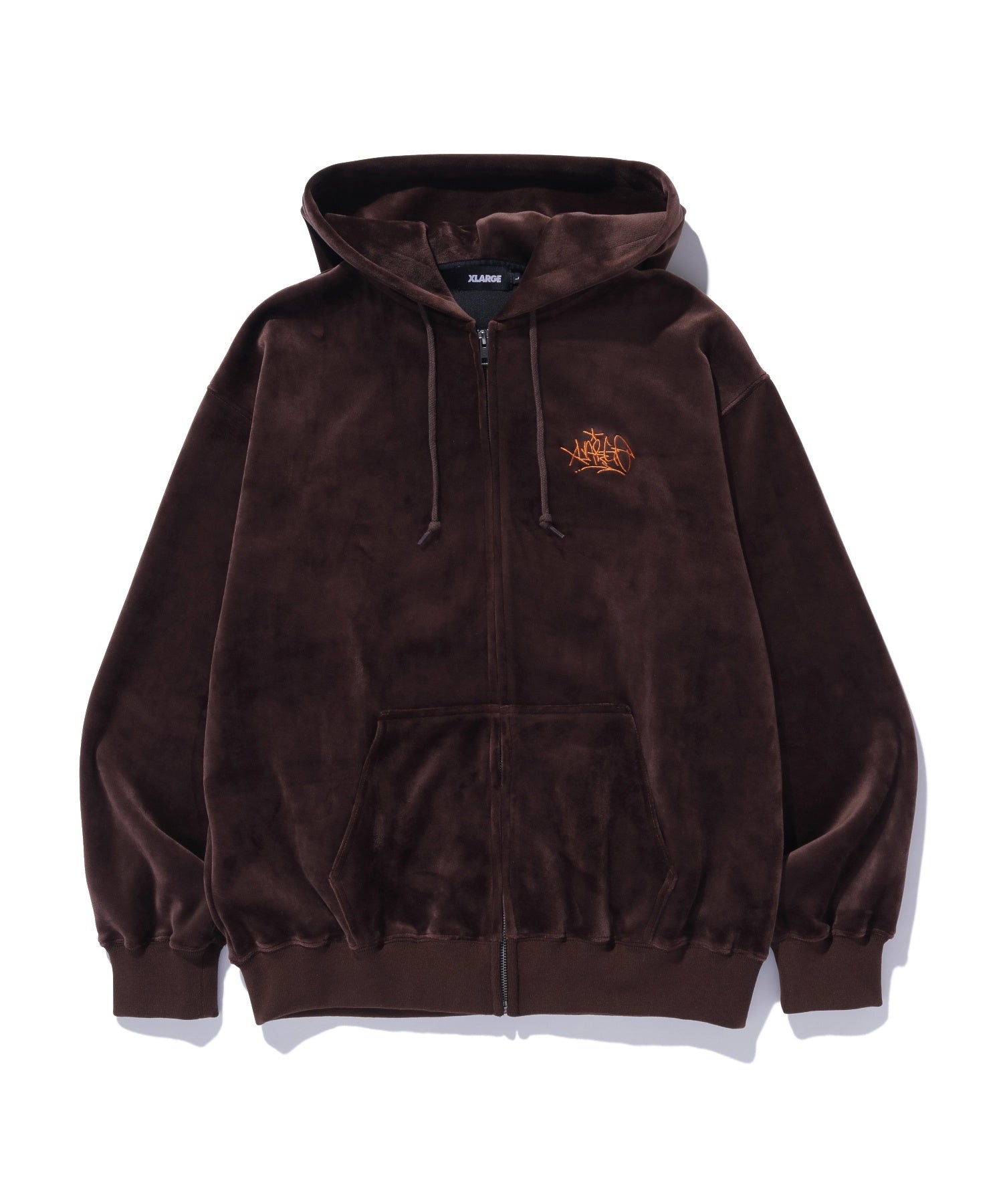 TAGGING VELOUR ZIP HOODIE