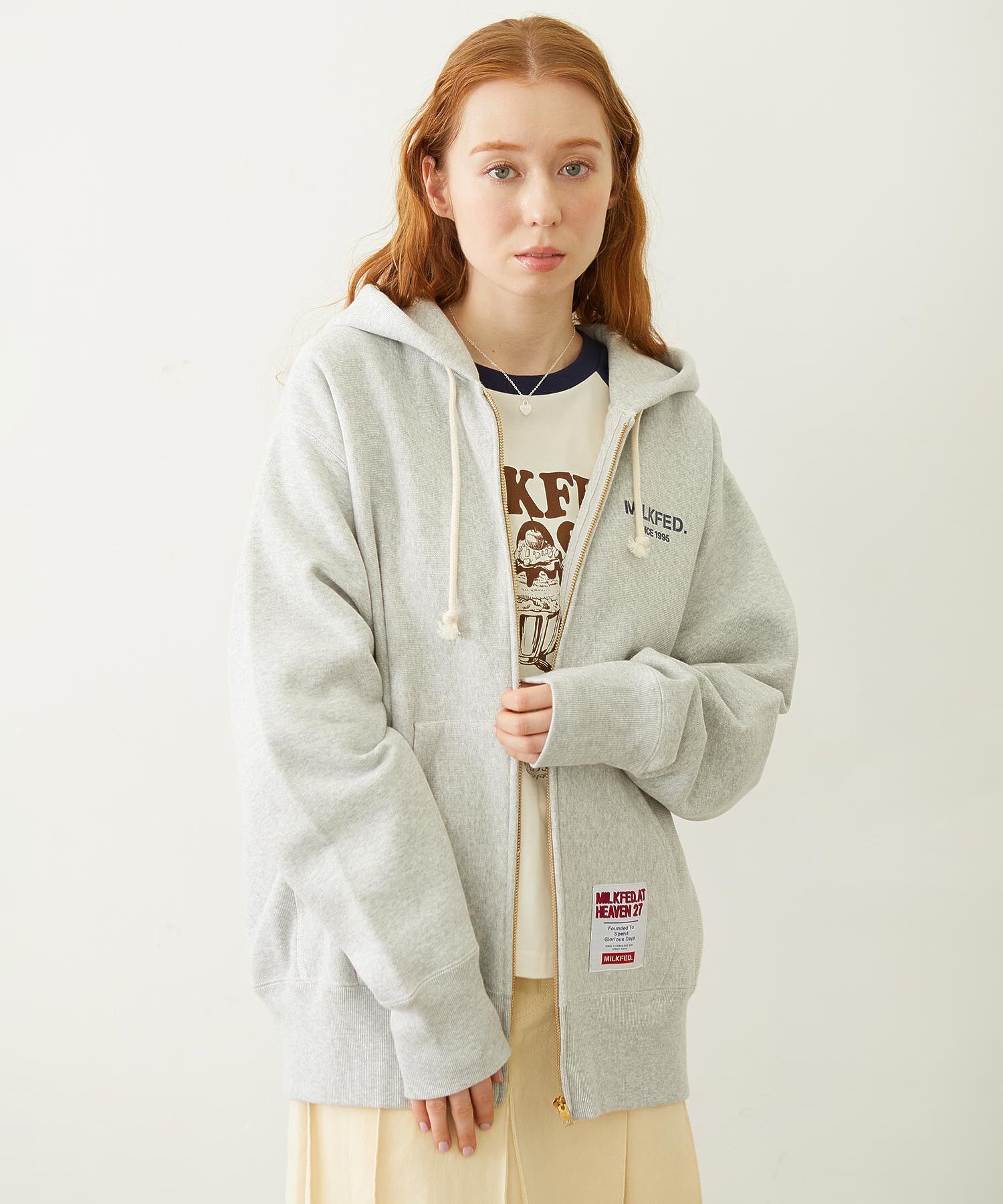 MILKFED. × CHAMPION SWEAT ZIP HOODIE