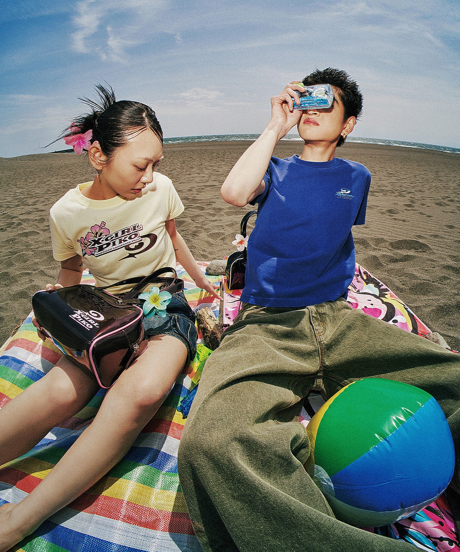 X-girl × PIKO S/S BABY TEE