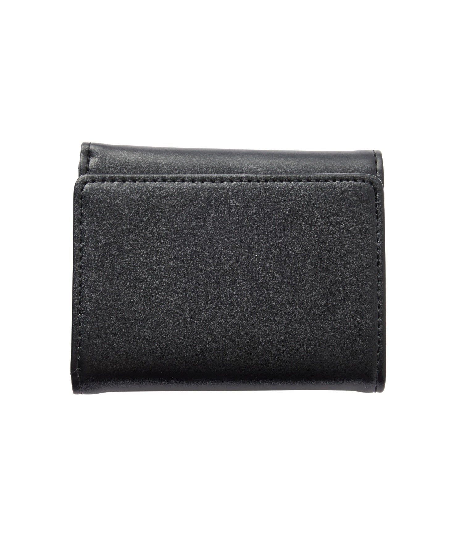 XG EMBLEM BUCKLE FAUX LEATHER MINI WALLET