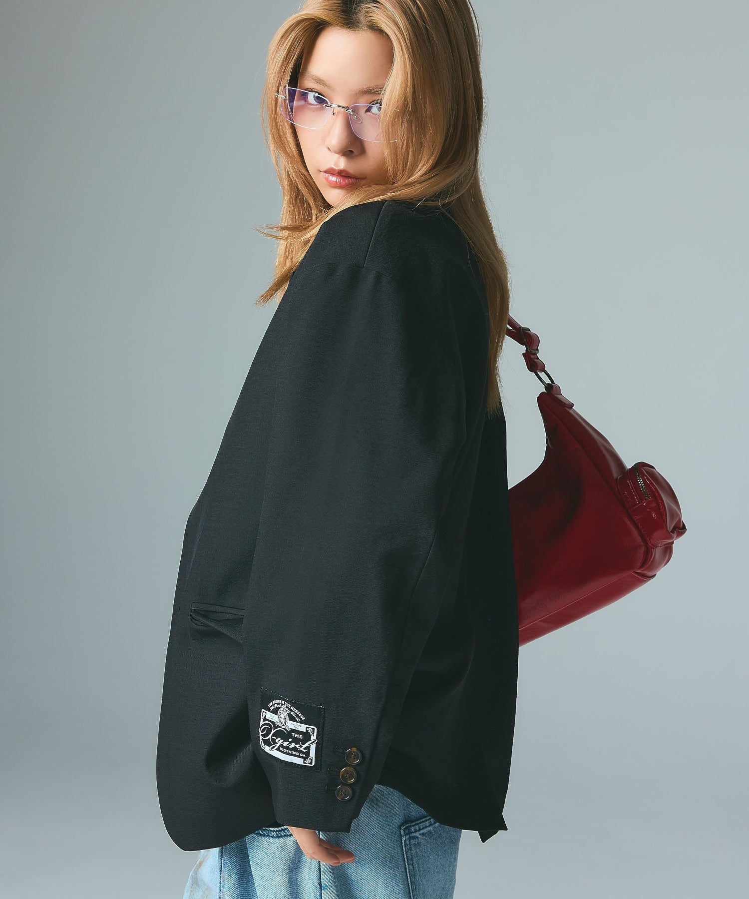 DOUBLE ZIP FAUX LEATHER BAG