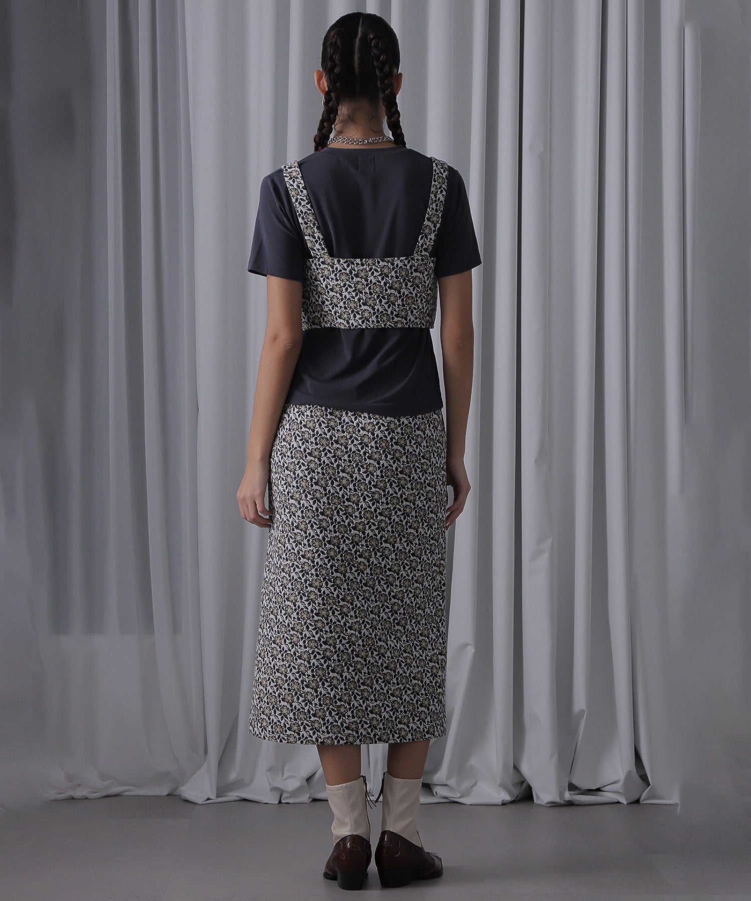 mici/フラワージャカードビスチェ