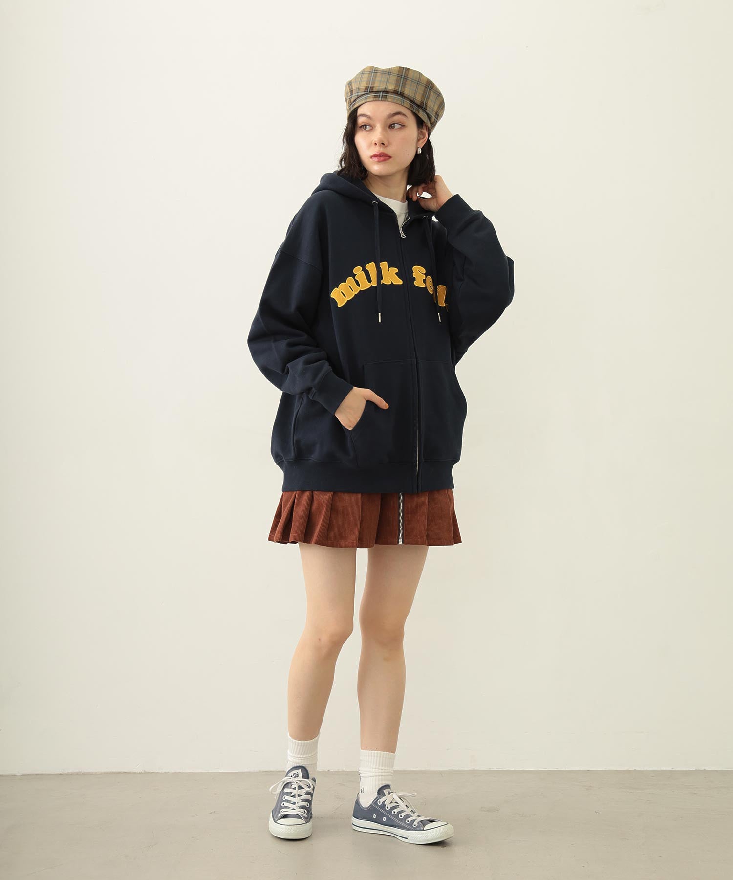 ARCH COOPER LOGO ZIP UP HOODIE