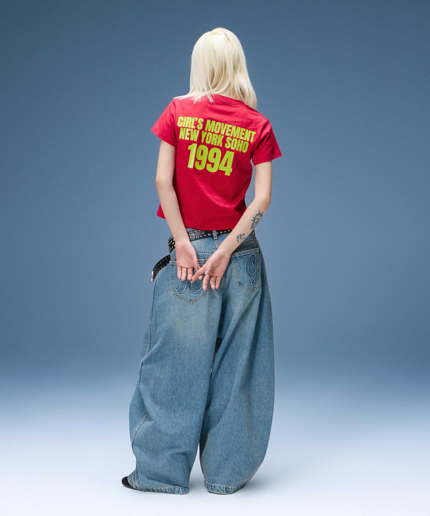 HEAVY BLOCK LOGO S/S BABY TEE