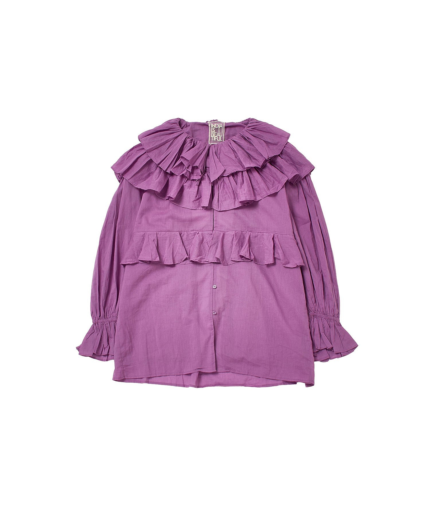 INDIA IS BEAUTIFUL/RUFFLE BLOUSE