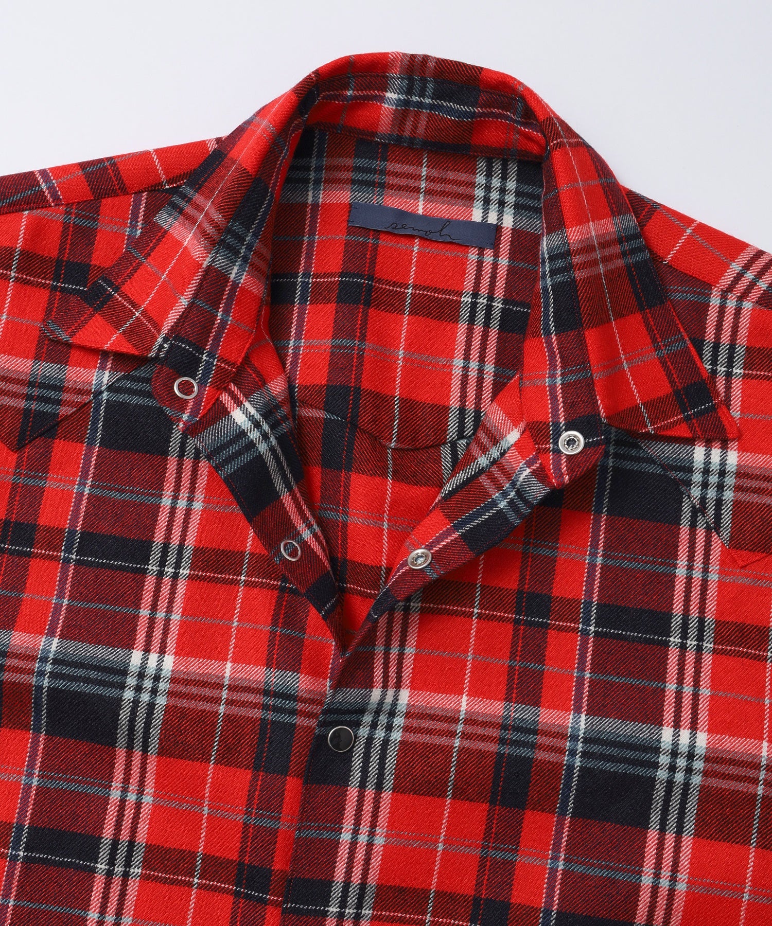SEMOH/セモー/Eastern Western Shirt Wool Check 30-1-05