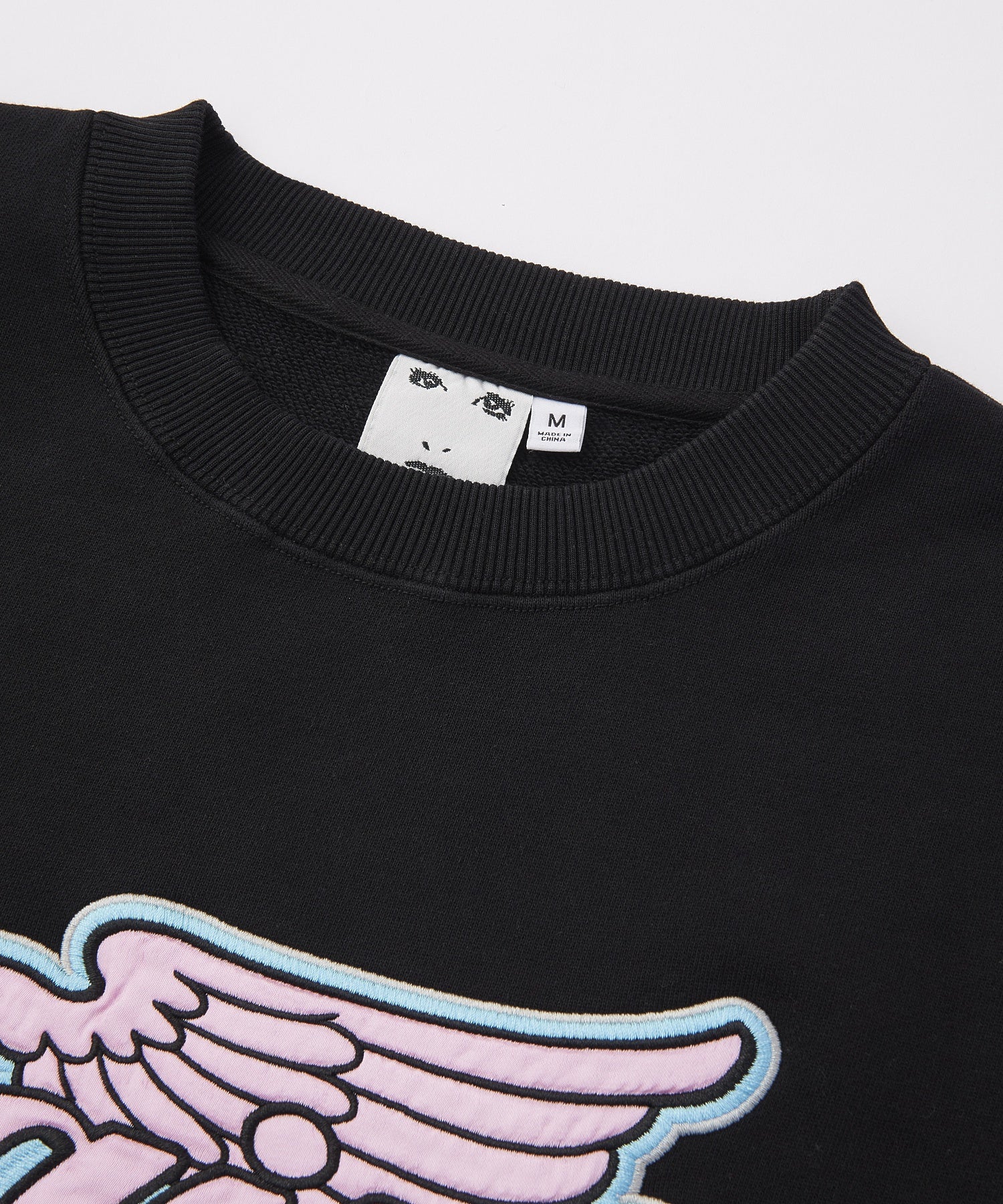 WING LOGO PATCH CREWNECK SWEAT TOP