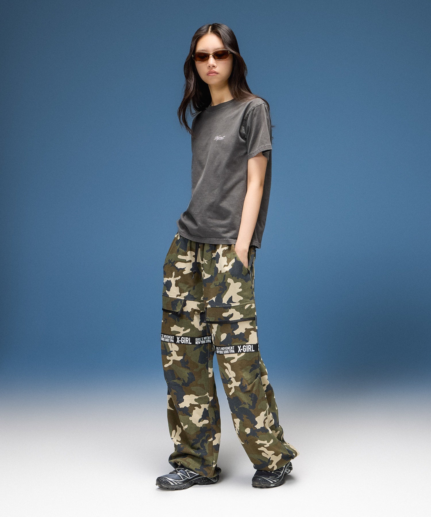 FADED LOGO AND NUMBER S/S TEE