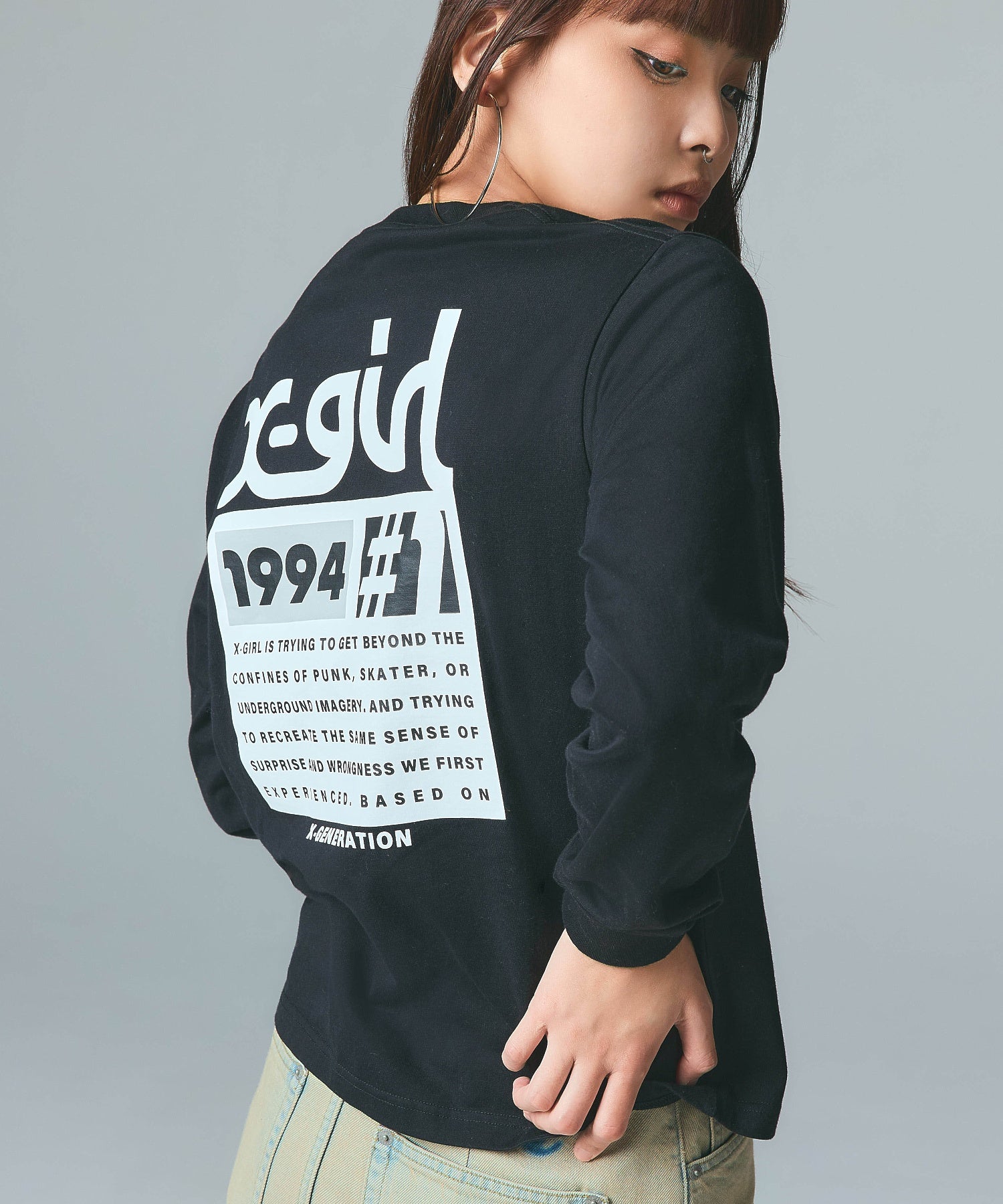 NUMBER ONE BOX LOGO L/S TEE